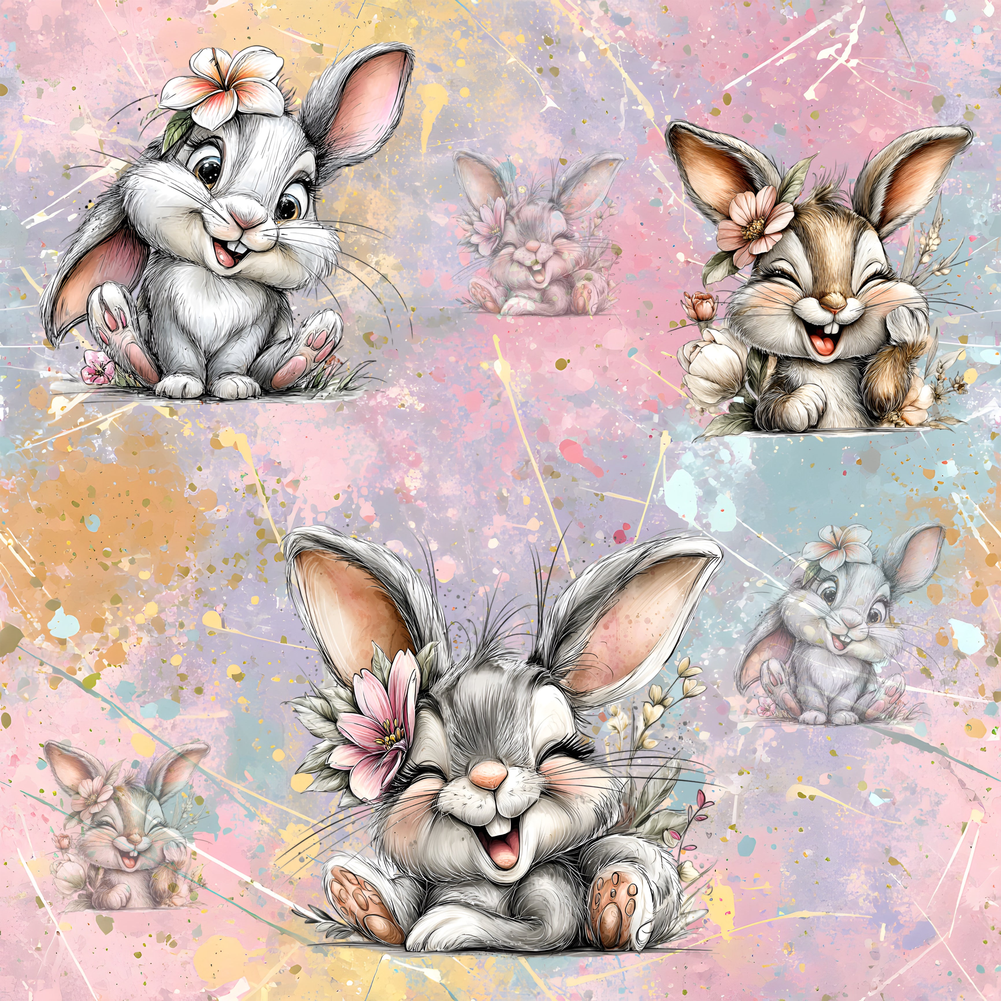 Stoff „Osterhase“