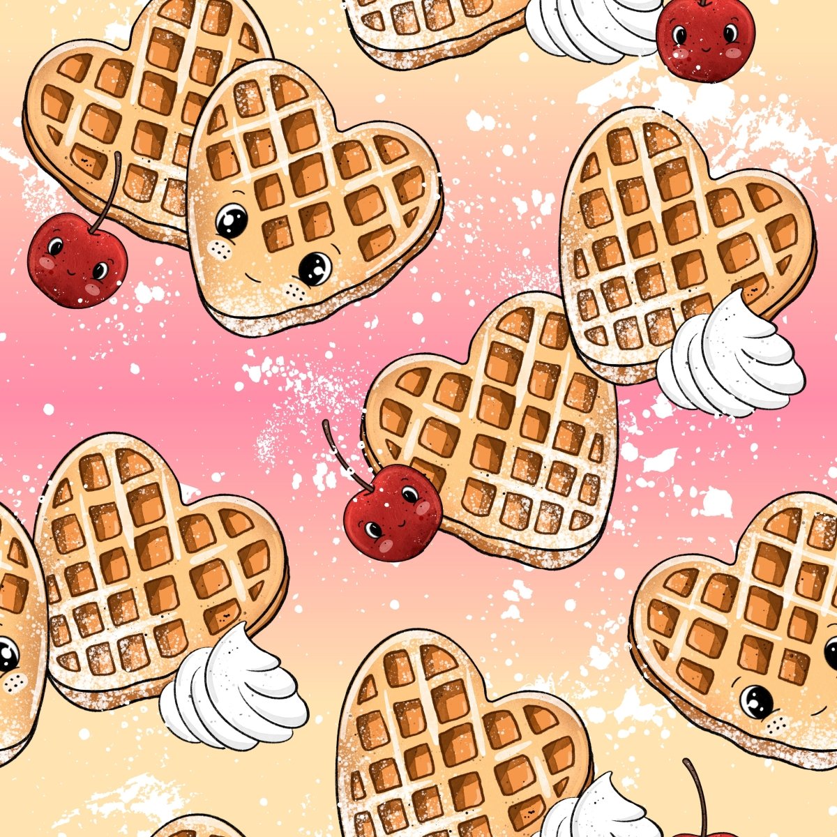 Stoff „Herzwaffel“ - Crazy Fabrics