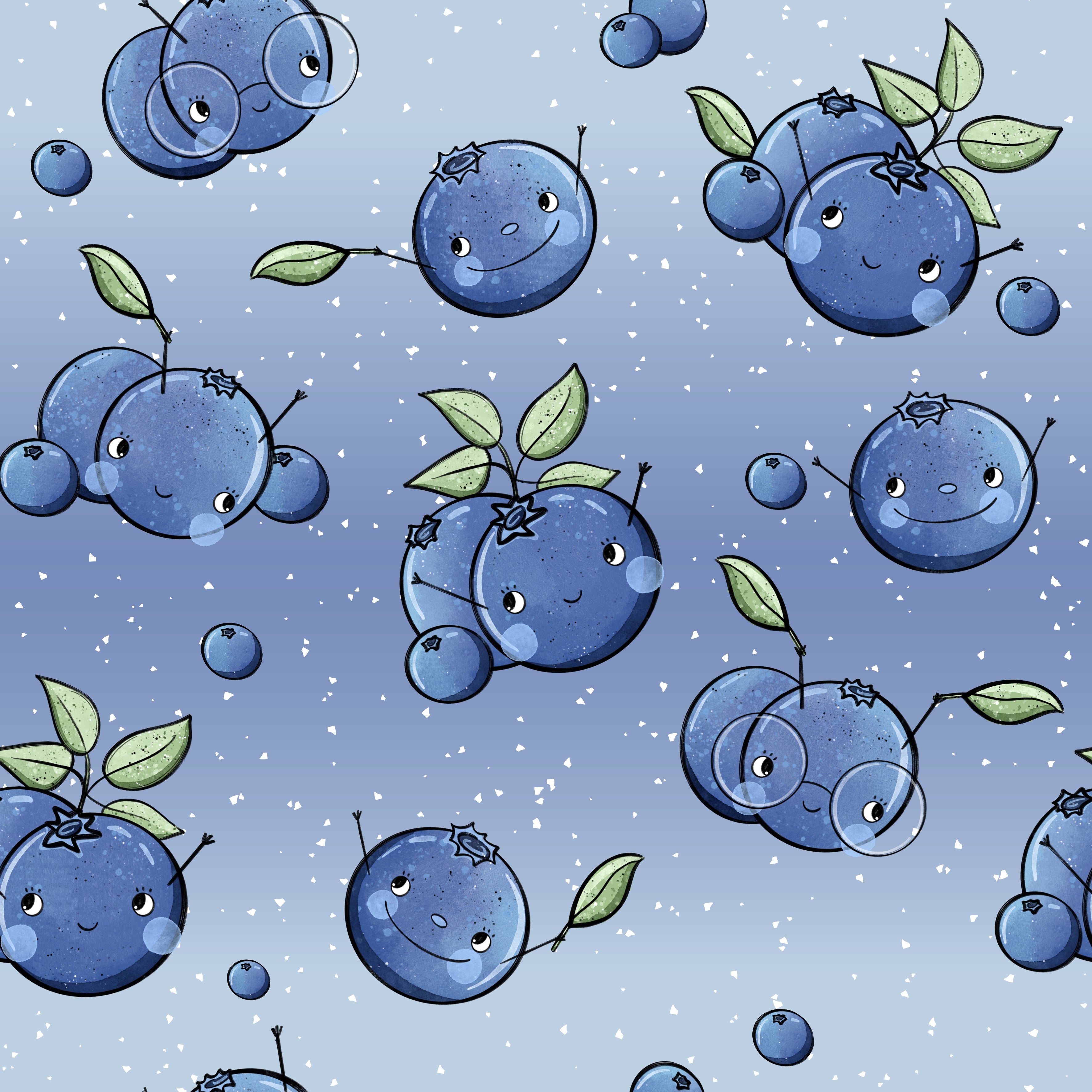 Stoff „Heidelbeeren Traum“