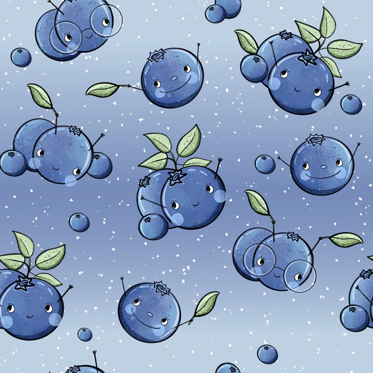 Stoff „Heidelbeeren Traum“ - Crazy Fabrics