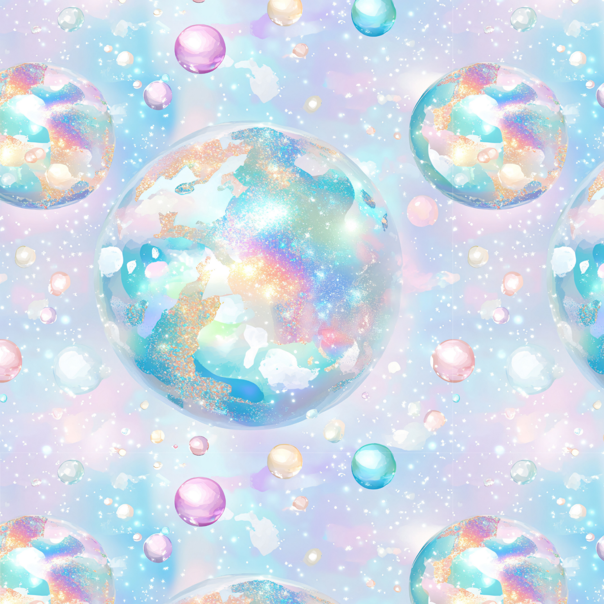 Stoff „Glitze Bubble“