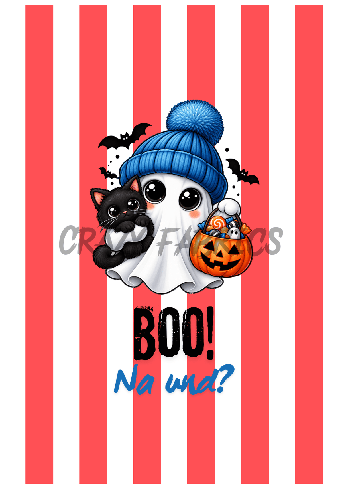 Bügelbild „Boo“ orange