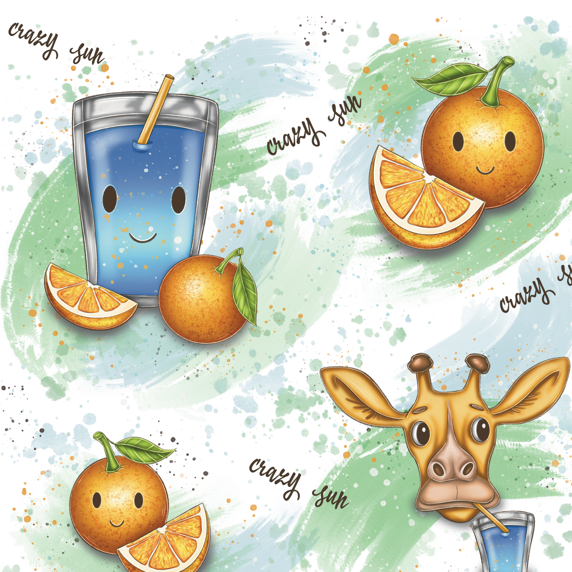 Stoff „crazysun“