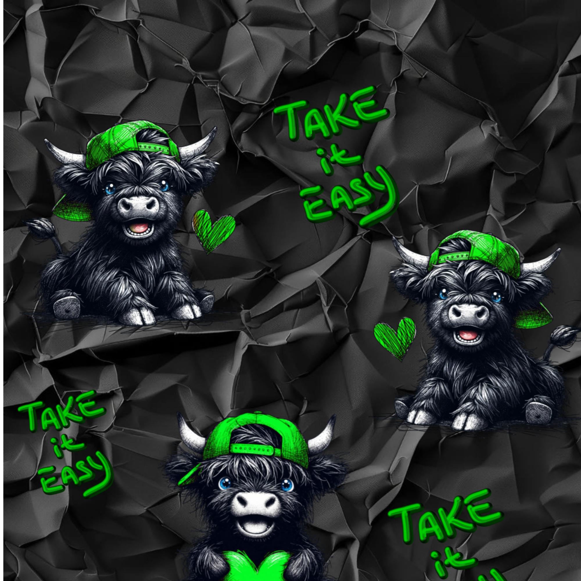 Stoff „Take it Easy green“