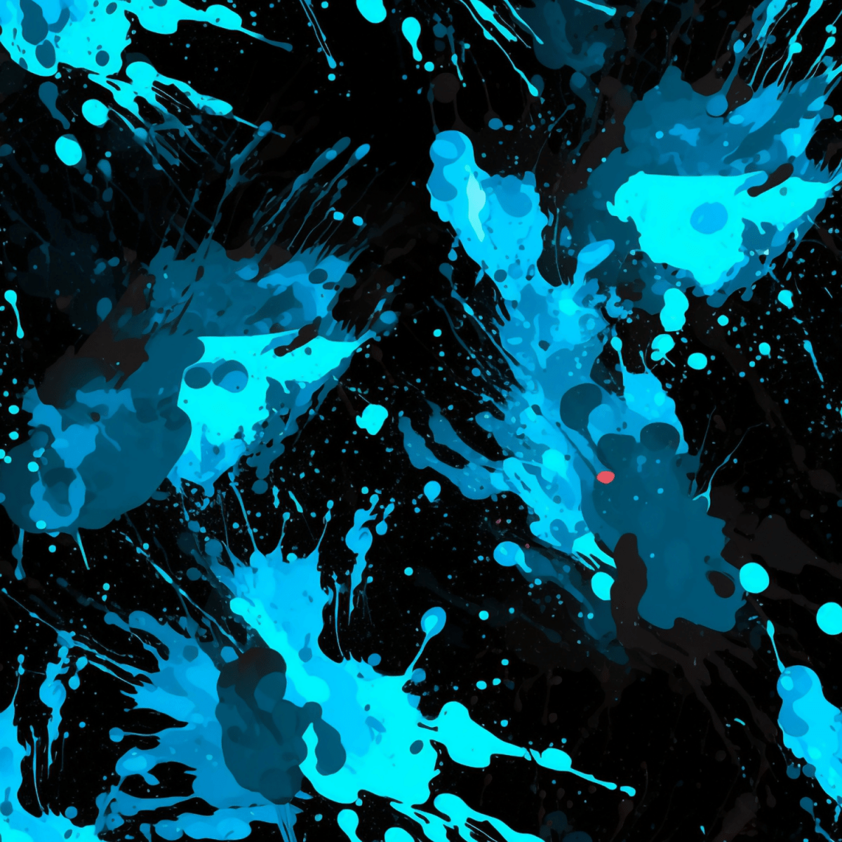 Stoff „ Splash schwarz blau“ - Crazy Fabrics