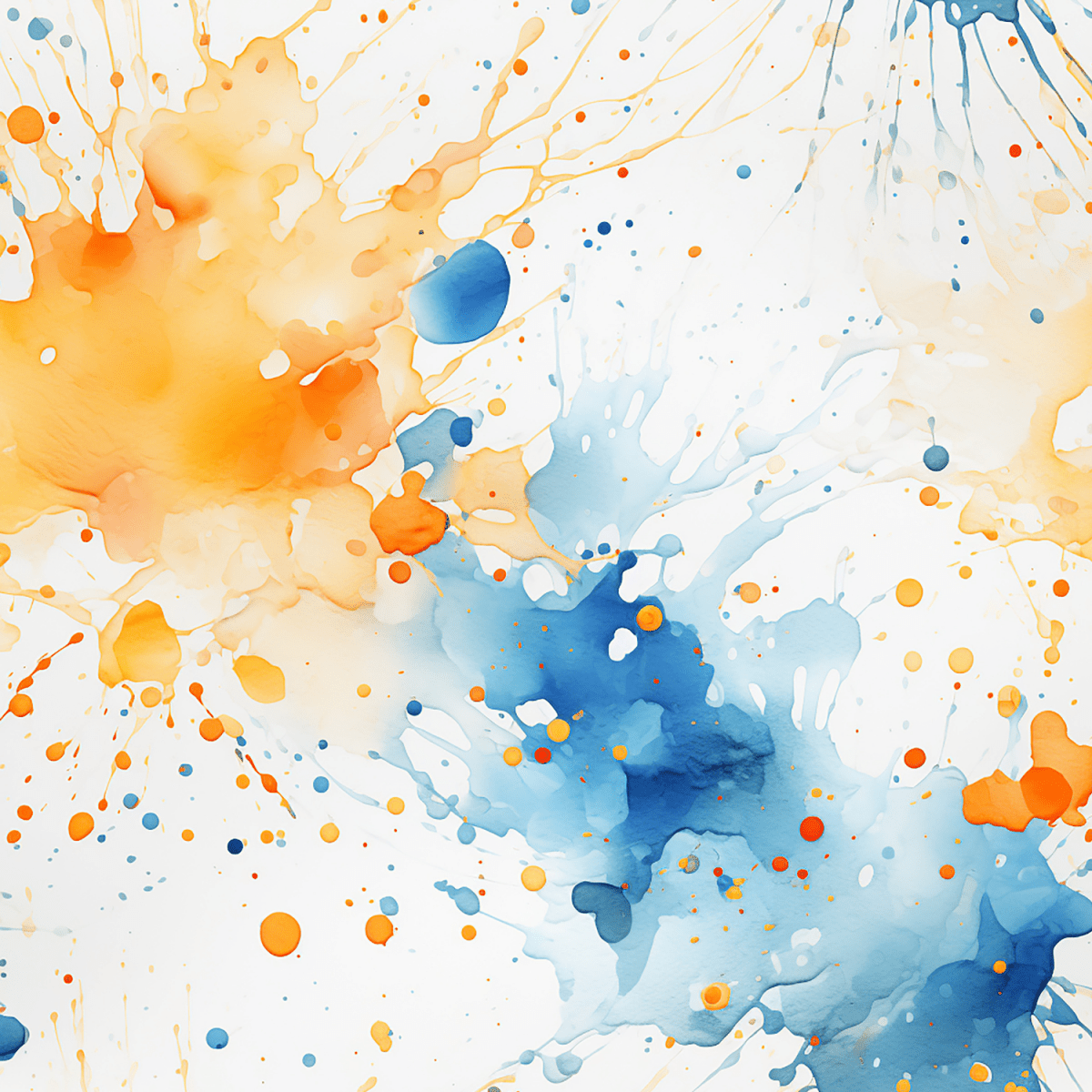 Stoff „ Splash weiss blau sunny“ - Crazy Fabrics