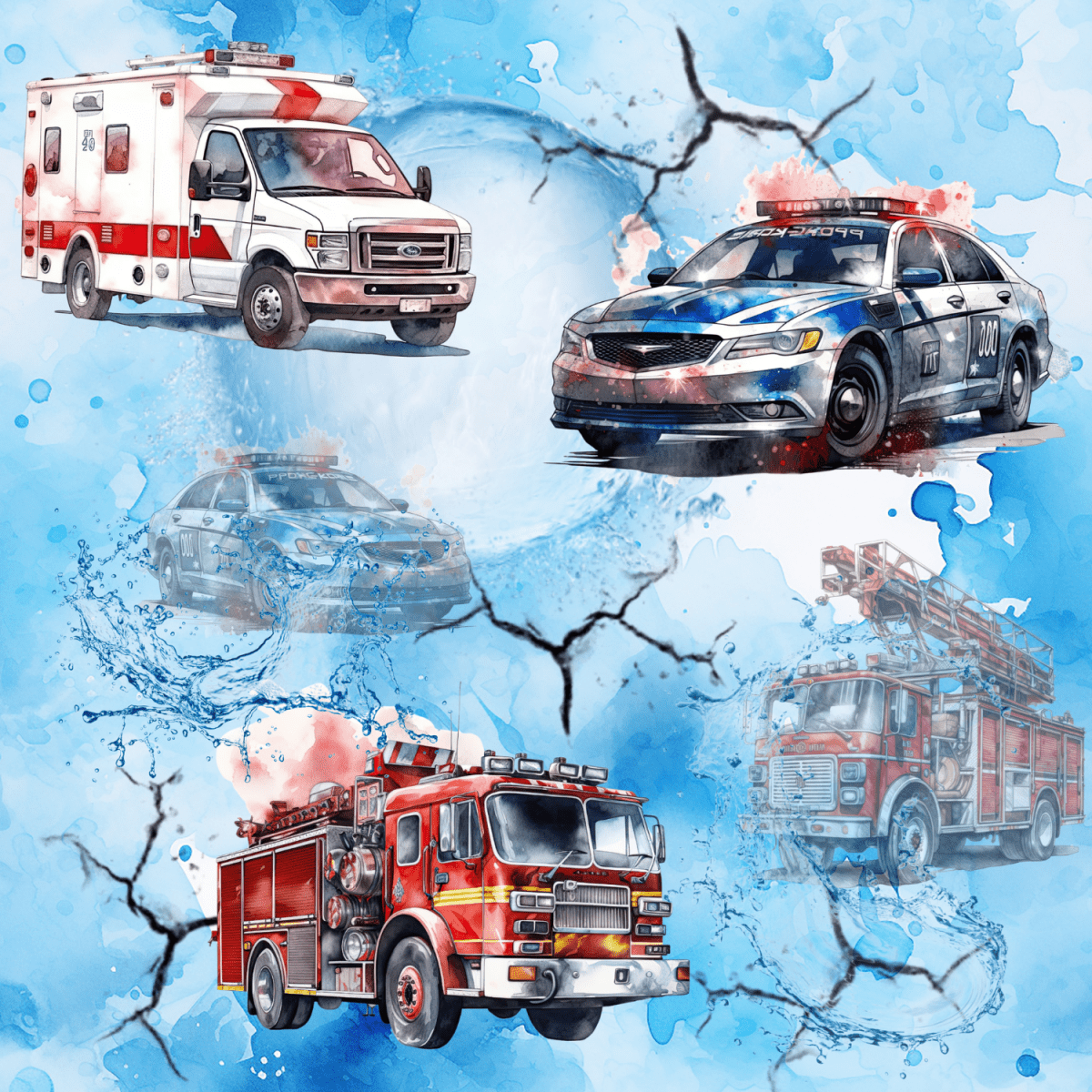 Stoff „Einsatz“ - Crazy Fabrics