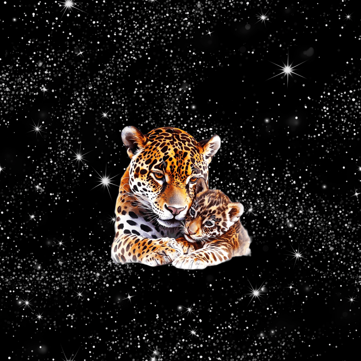 Panel „Jaguar Love“ 2 - Crazy Fabrics