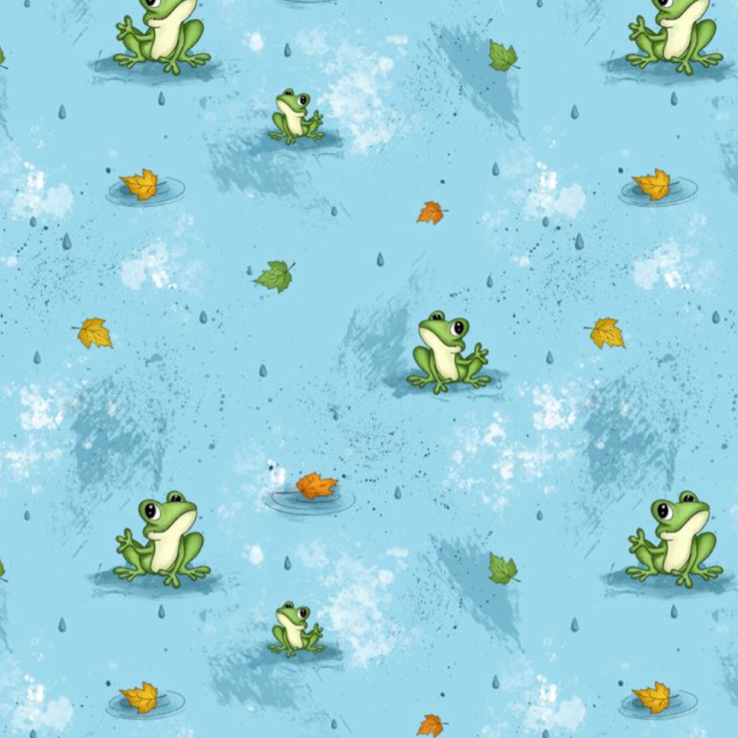 Stoff „Frogs Life“