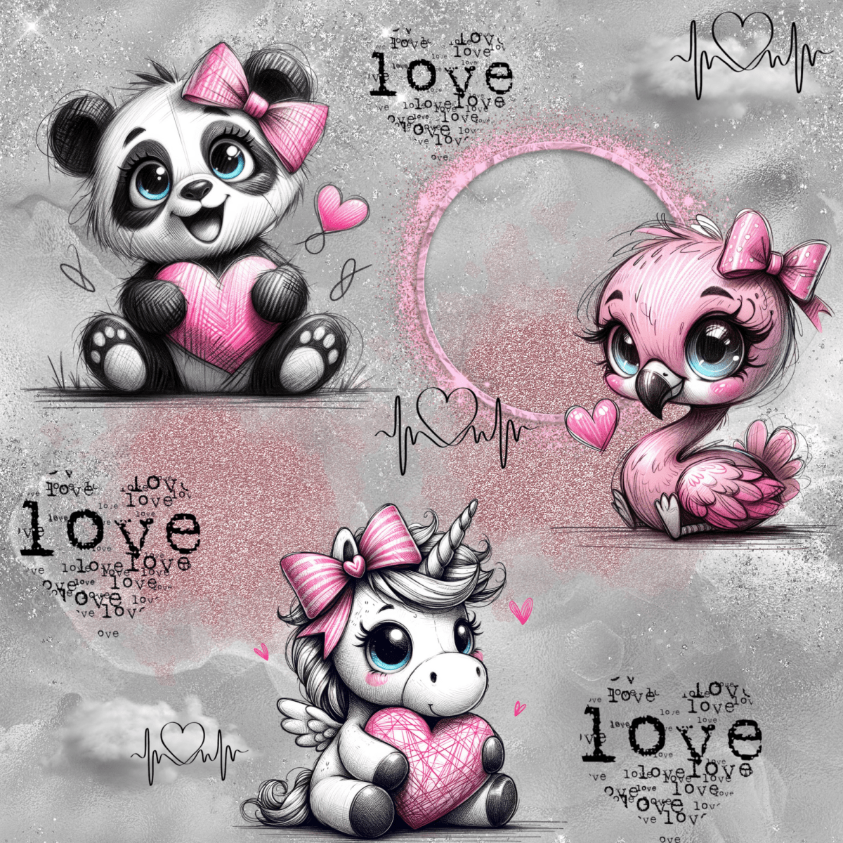 stoff „Pandalove“ - Crazy Fabrics