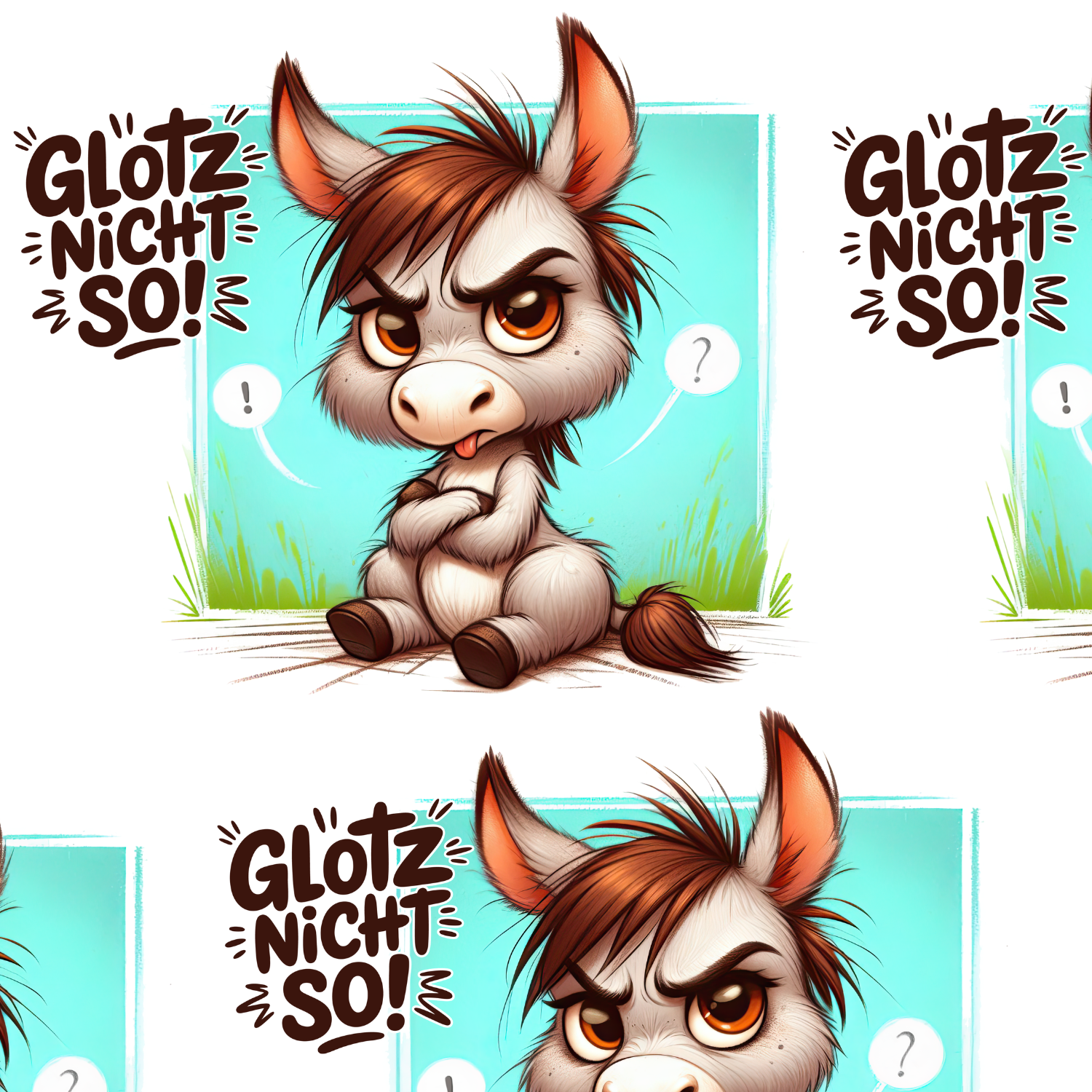 Stoff „Glotz nicht so“