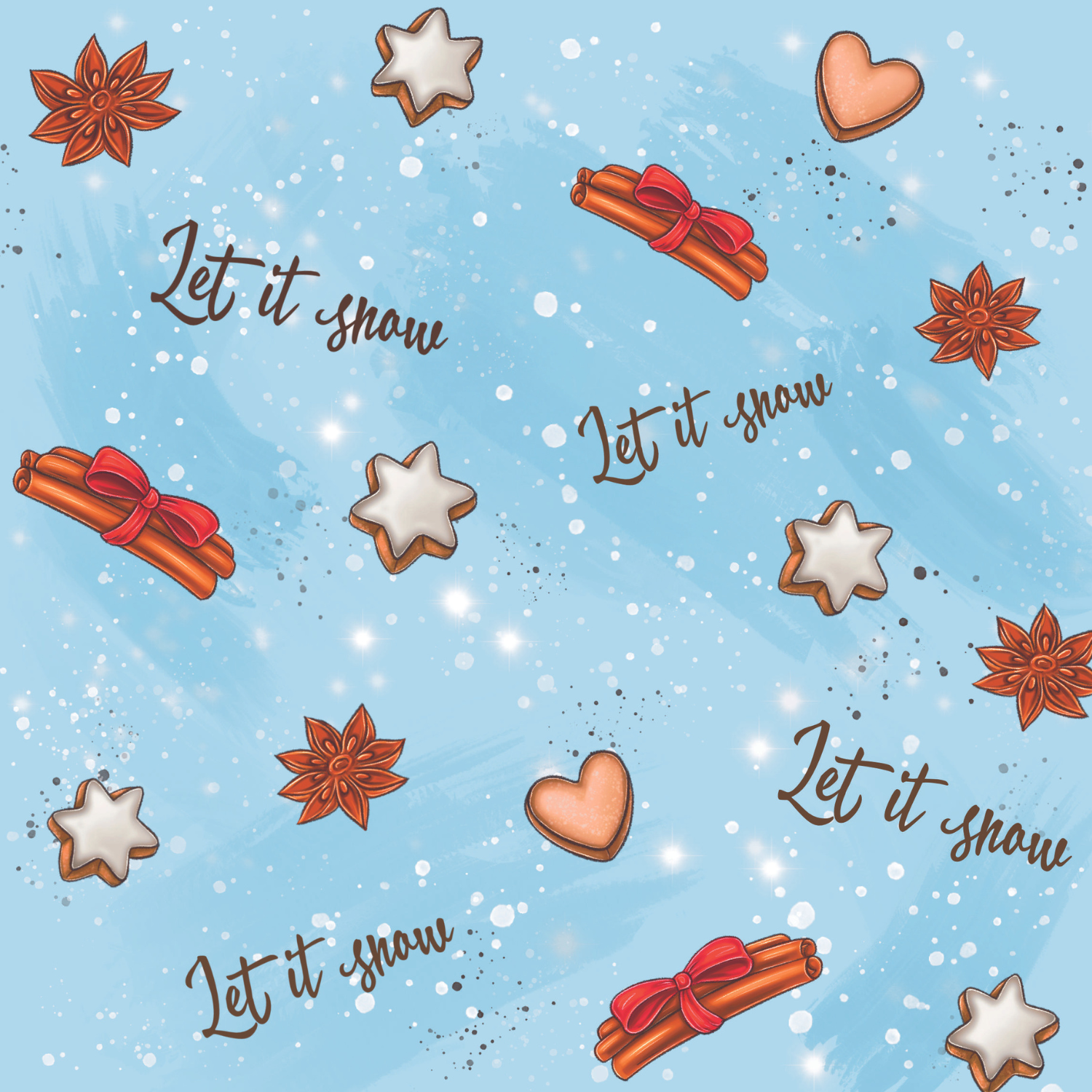 Stoff „Let it snow“