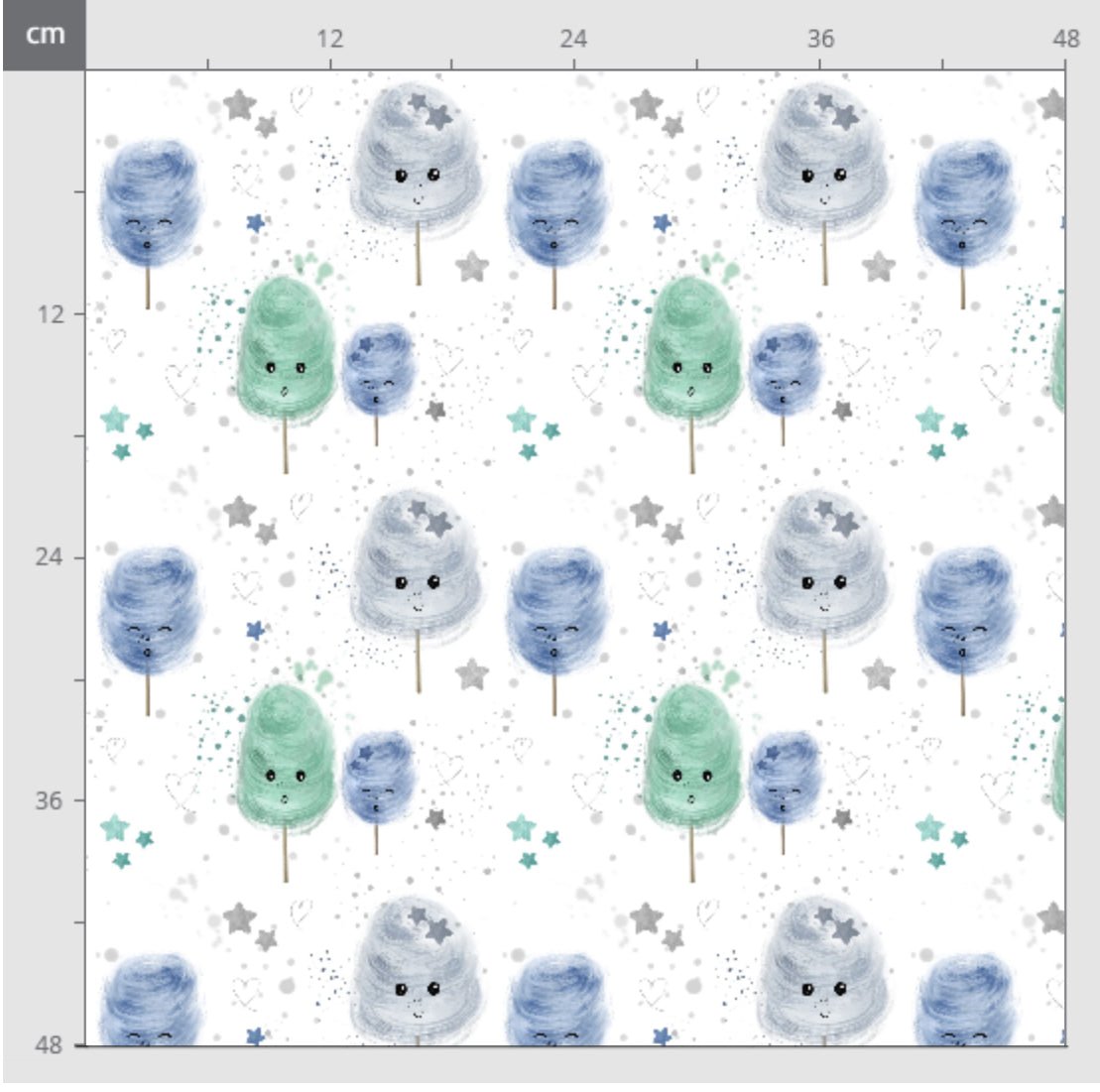 Bio Jersey „Cottoncandy Blue“ - Crazy Fabrics