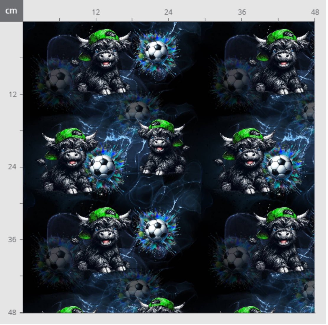 Bio Jersey „Fussball Ox“ - Crazy Fabrics