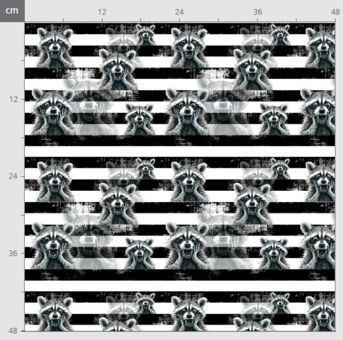 Bio Jersey „Wild Racoon“ - Crazy Fabrics