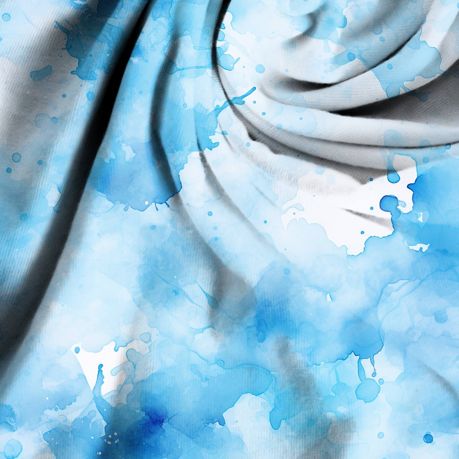 Stoff "Splash Himmelblau“