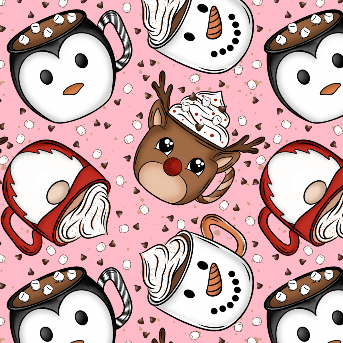 Stoff „X - Mas Cups“ - Crazy Fabrics