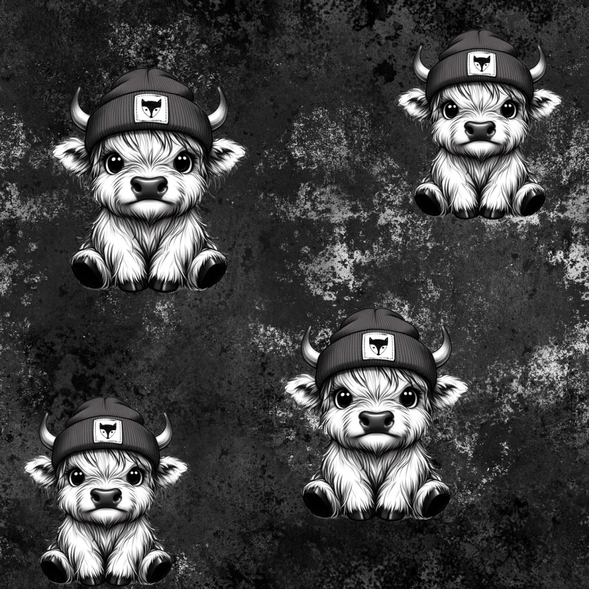 Stoff „Ox black“