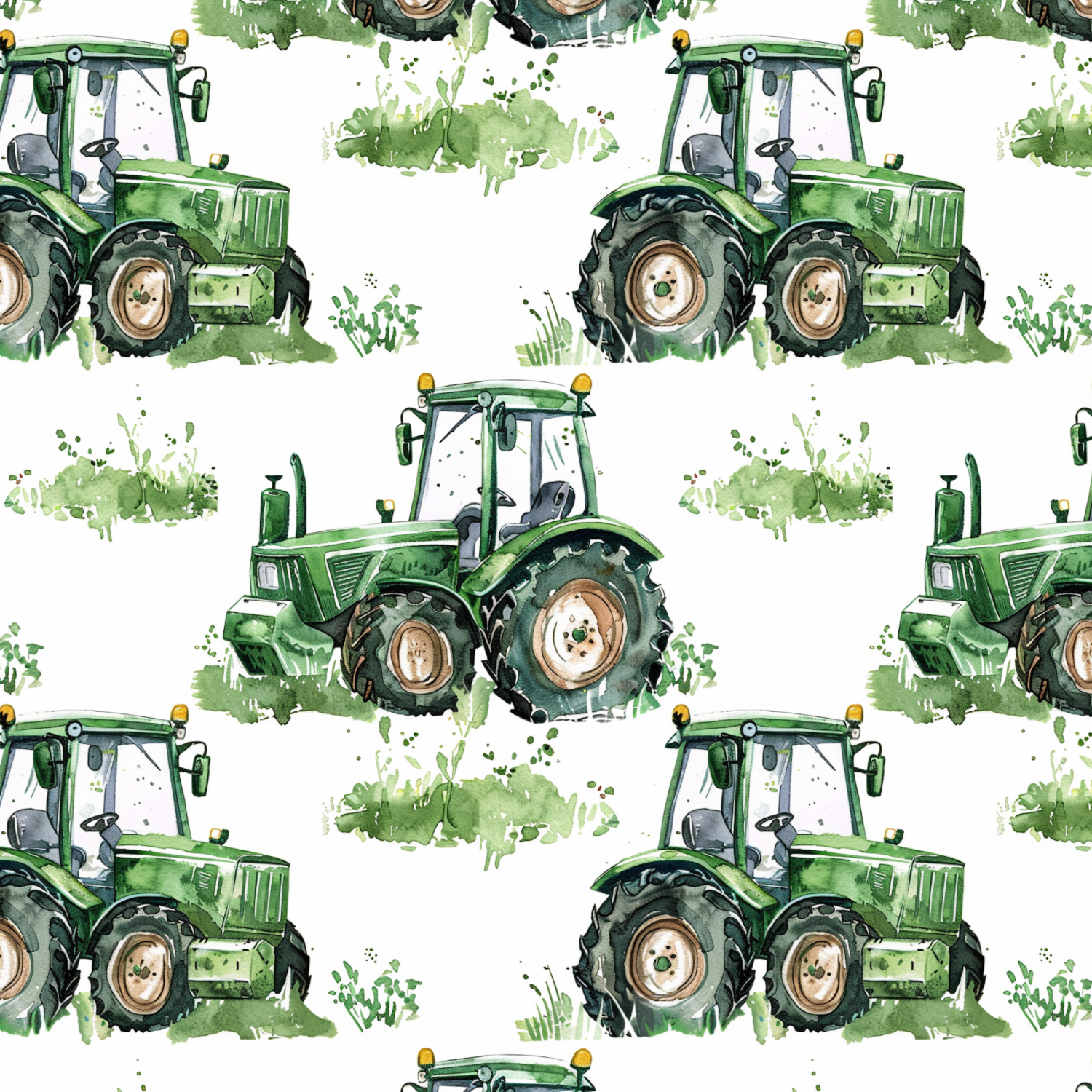 Stoff „Traktor Grün“