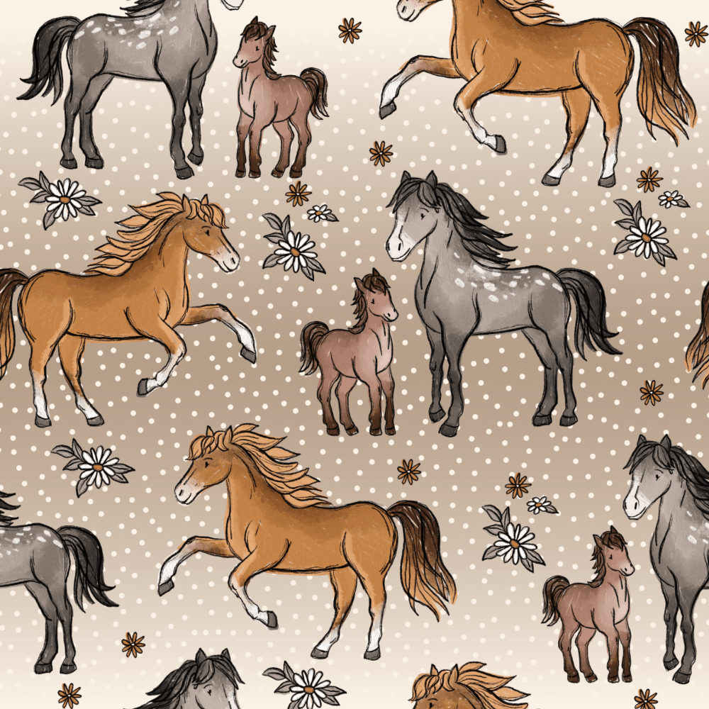 Stoff „PferdeScratch“ - Crazy Fabrics