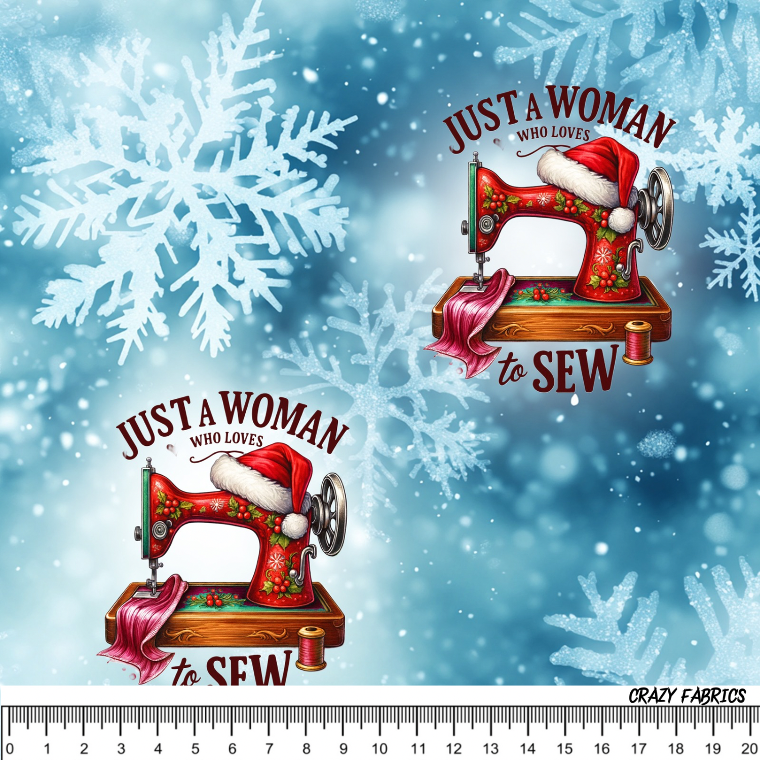 Stoff „Just WOMAN… X-MAS“