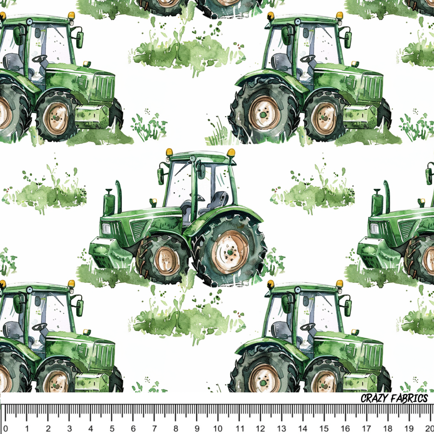 Stoff „Traktor Grün“