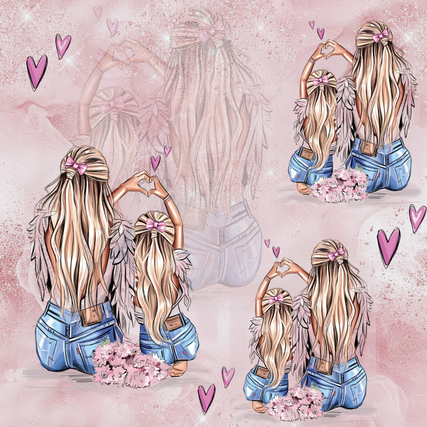 Flauschi „Mutter und Tochter“