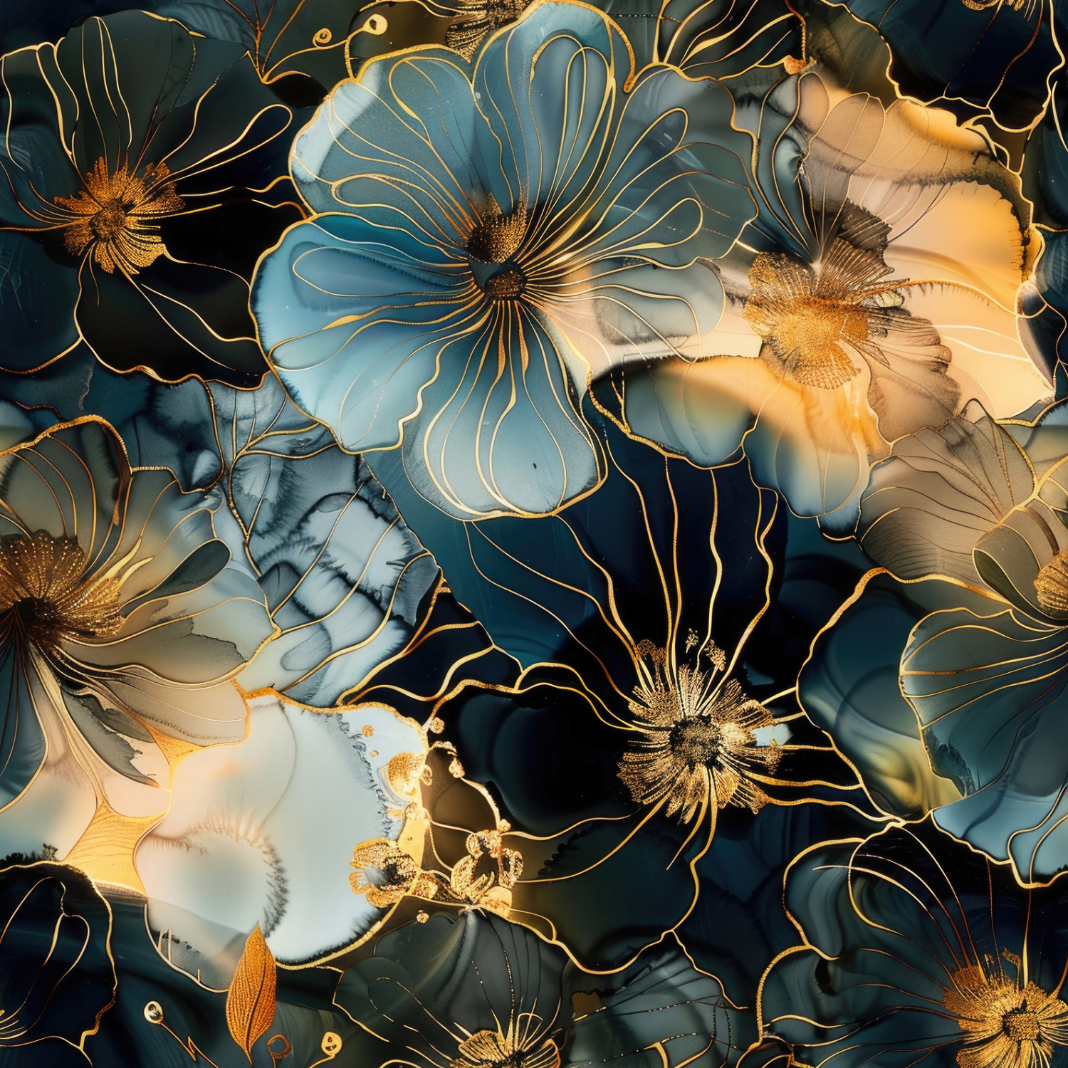 Stoff „ Dreamflowers“