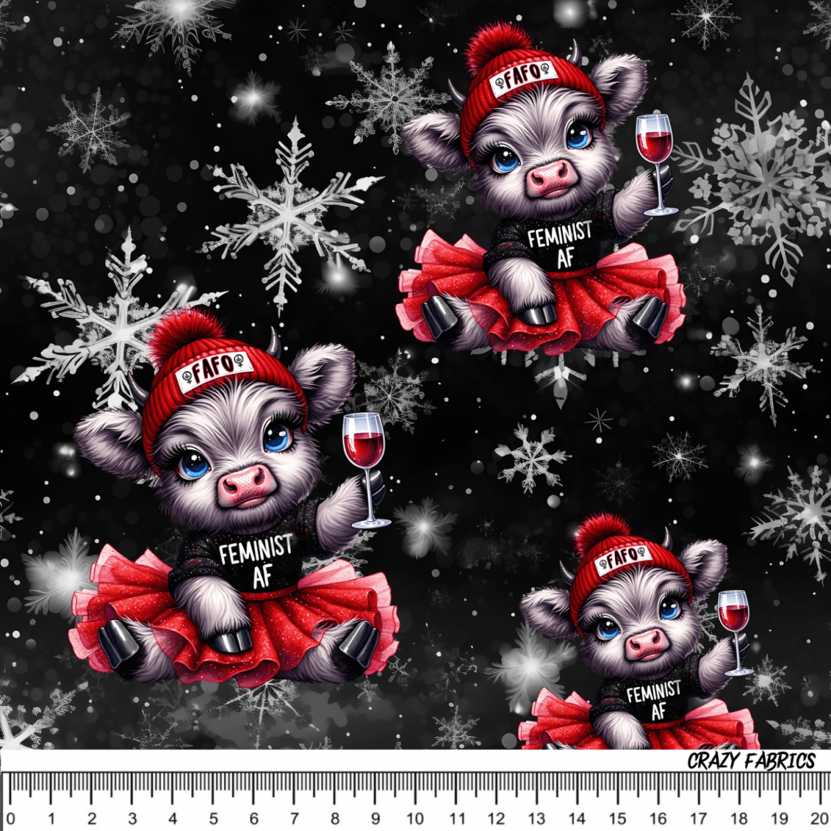 Stoff „Feminist AF“ - Crazy Fabrics