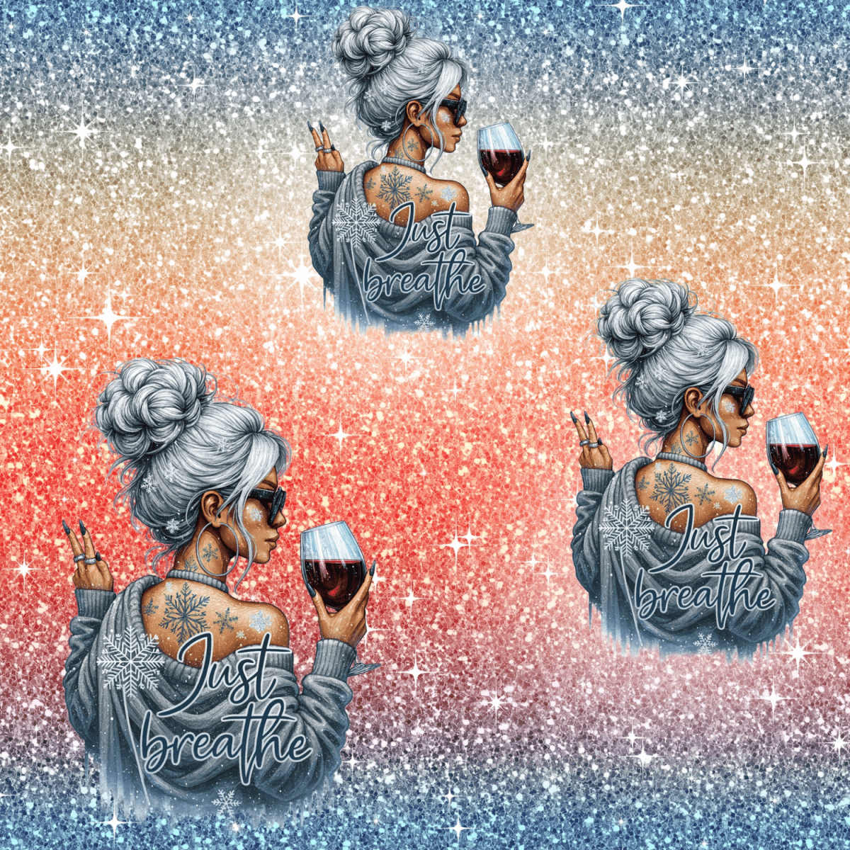 Stoff „ just breather Rainbow“ - Crazy Fabrics