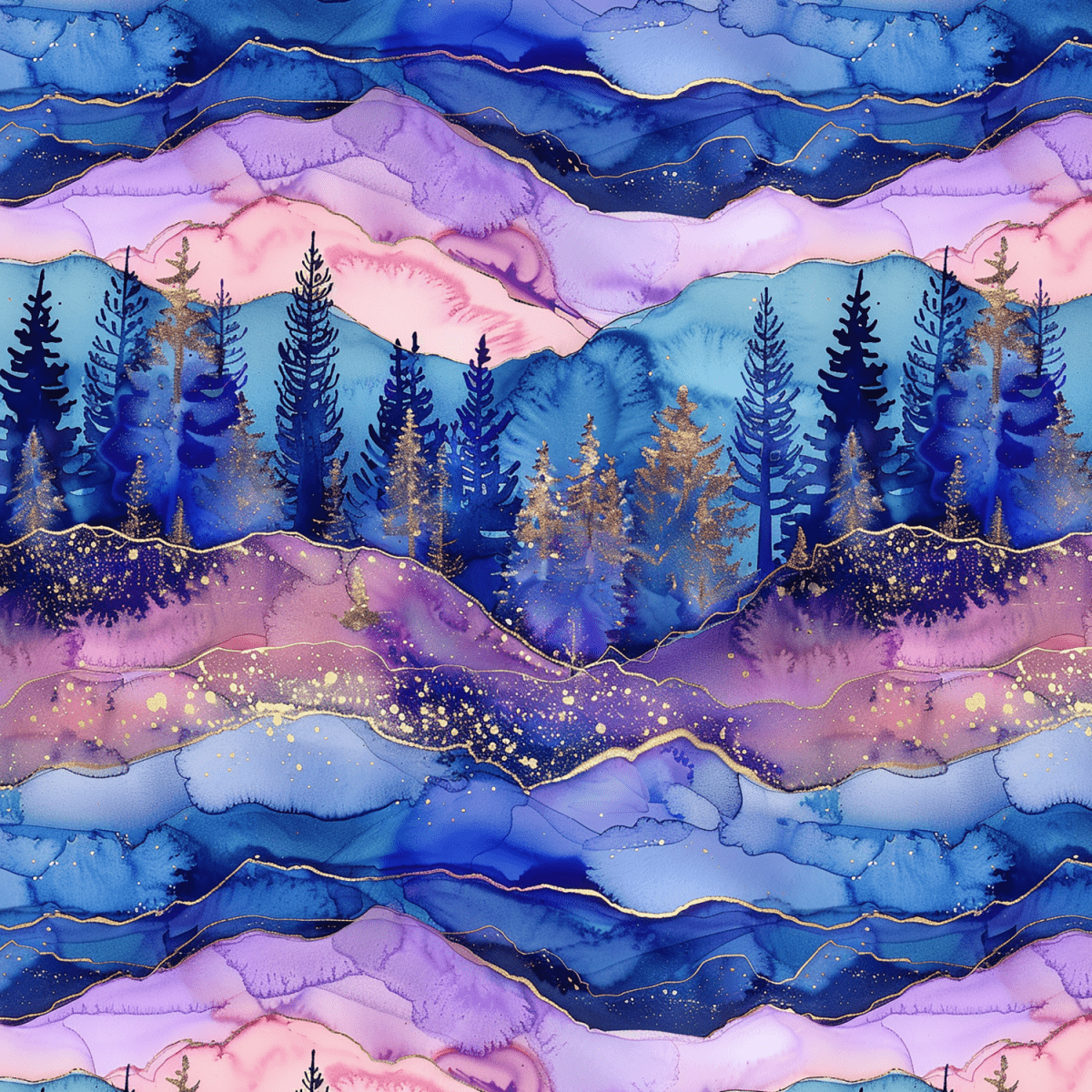 Stoff „Nordlicht Phantasy“ - Crazy Fabrics