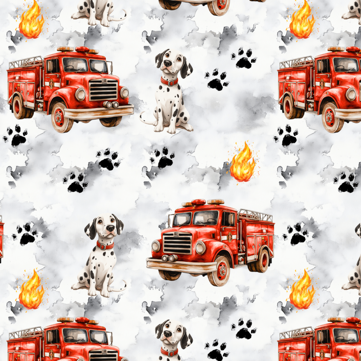 Stoff „Mira and the Fire Truck“ - Crazy Fabrics