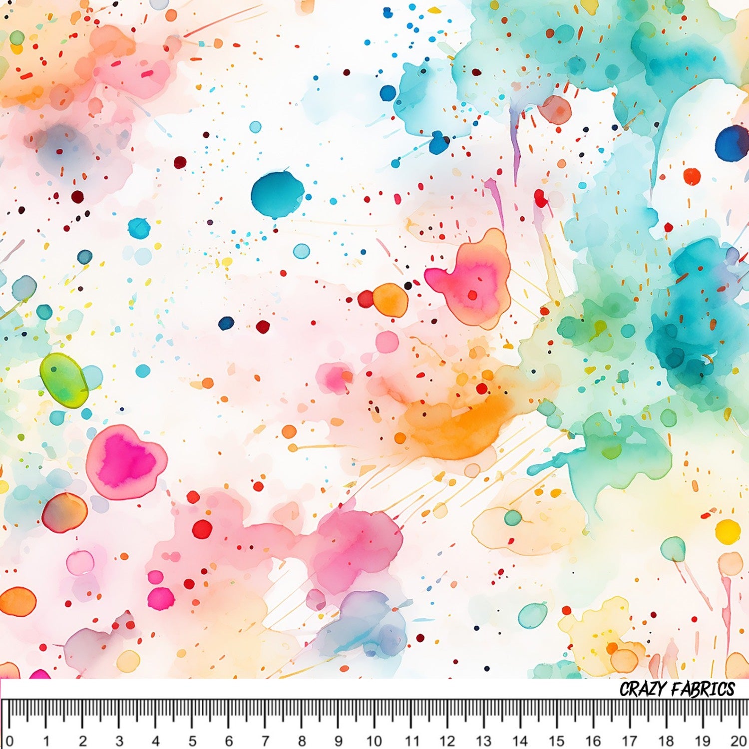 Stoff "Splash Rainbow“