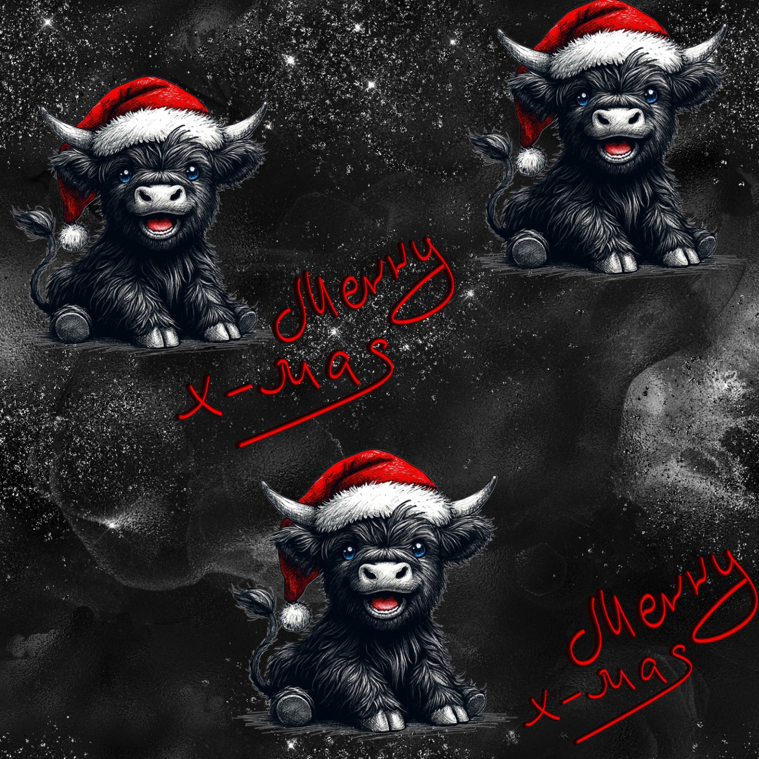 Stoff „X-Mas Ox“