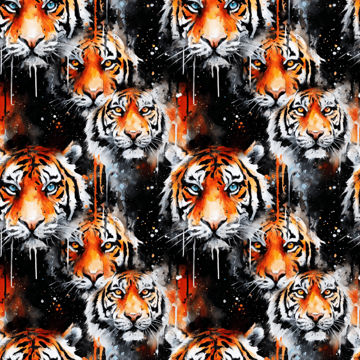 Stoff „ Lovely Tigers“ - Crazy Fabrics