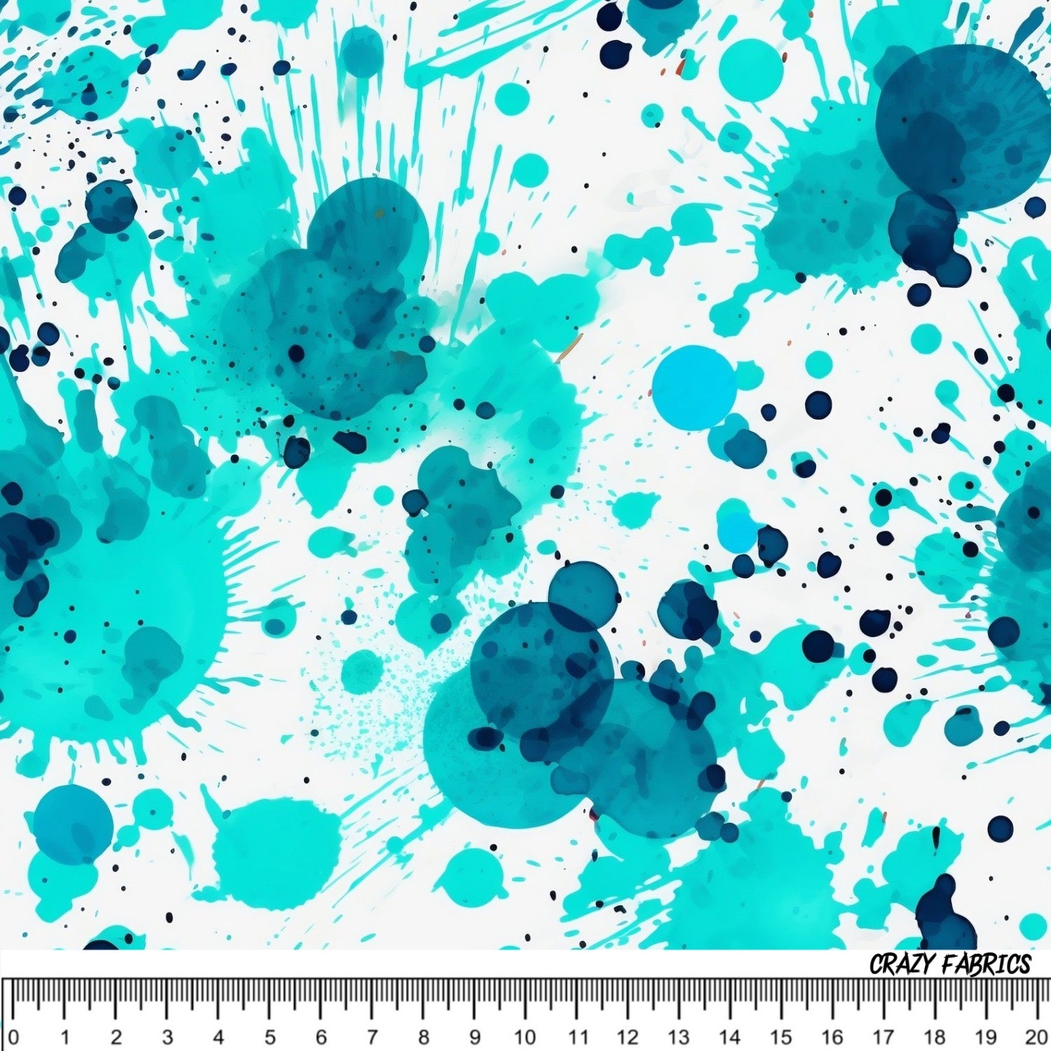 Stoff "Splash Aqua"