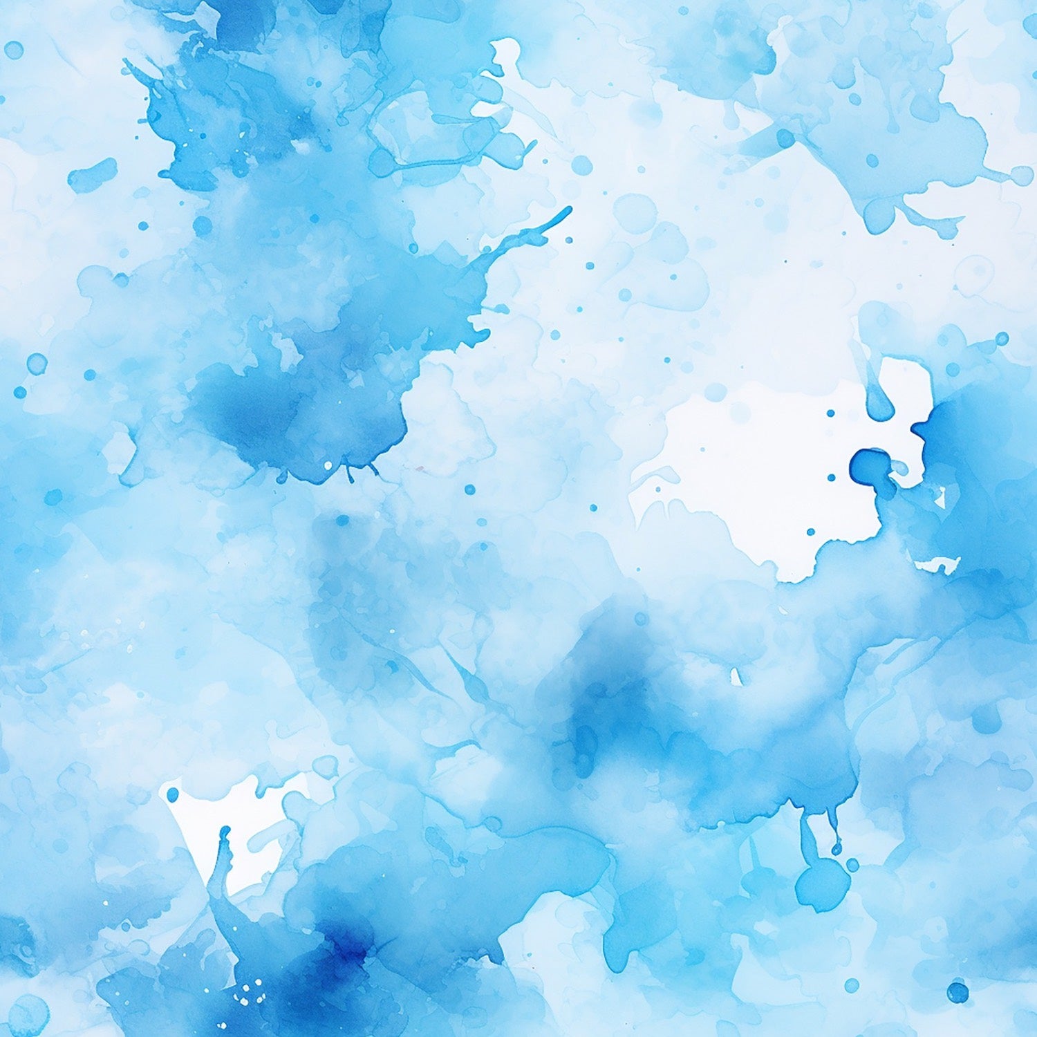 Stoff "Splash Himmelblau“
