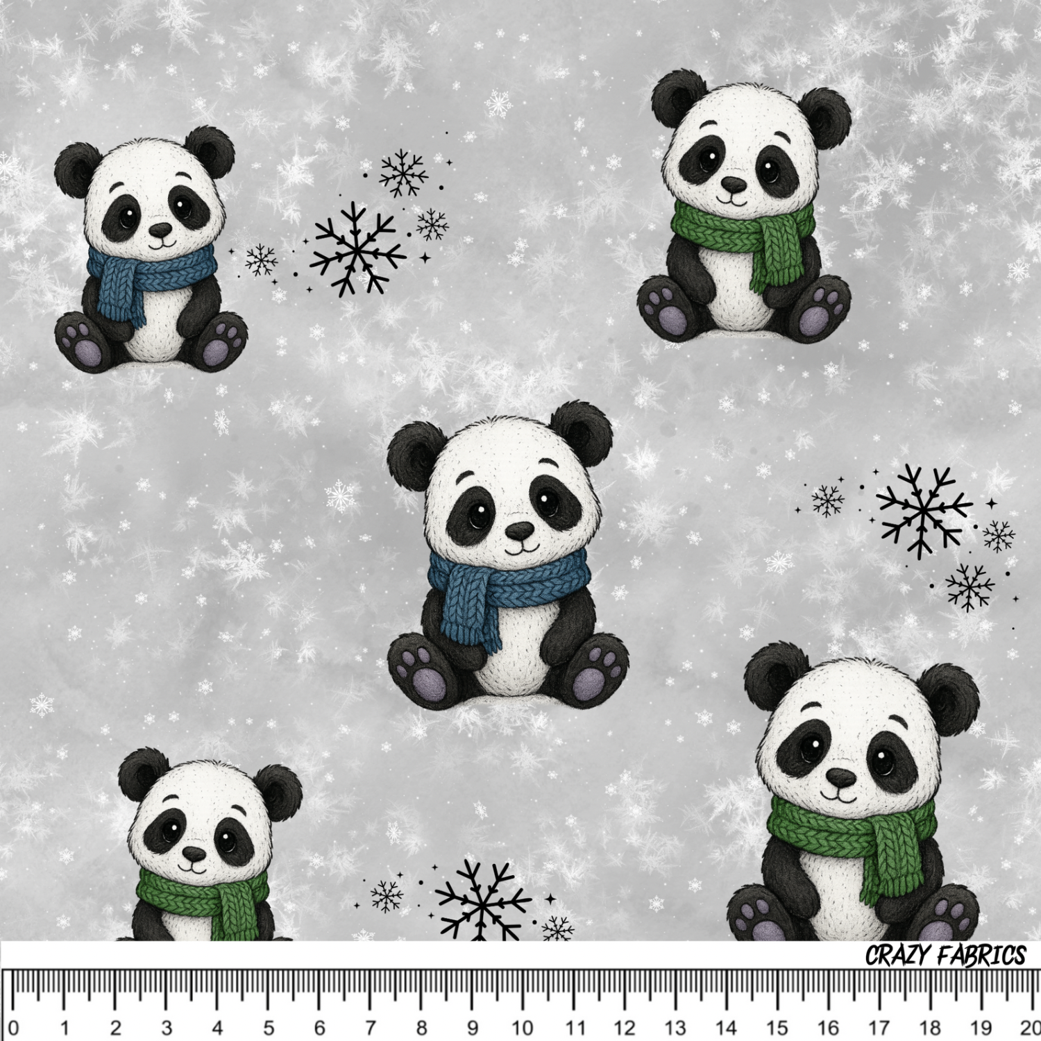 Stoff „Pandabär“