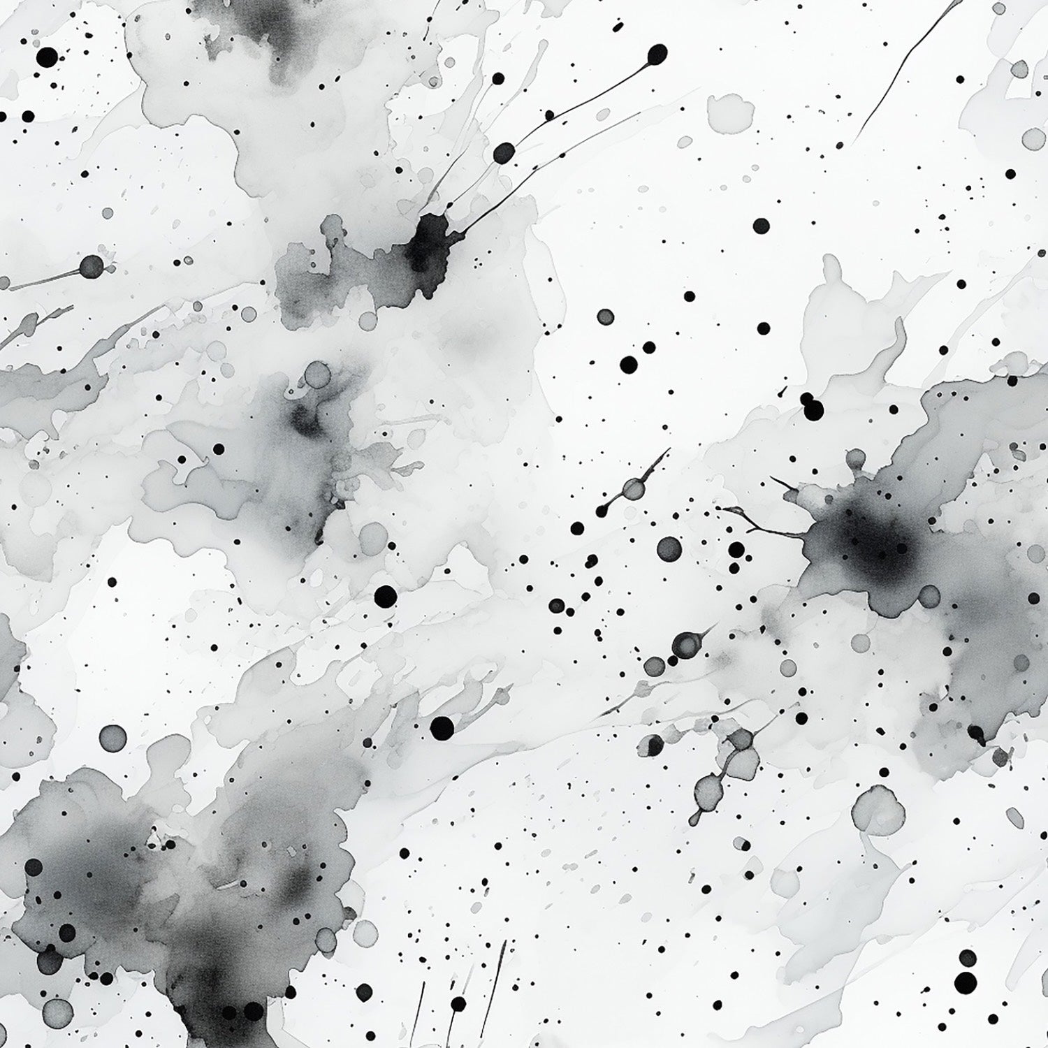 Stoff "Splash Black“