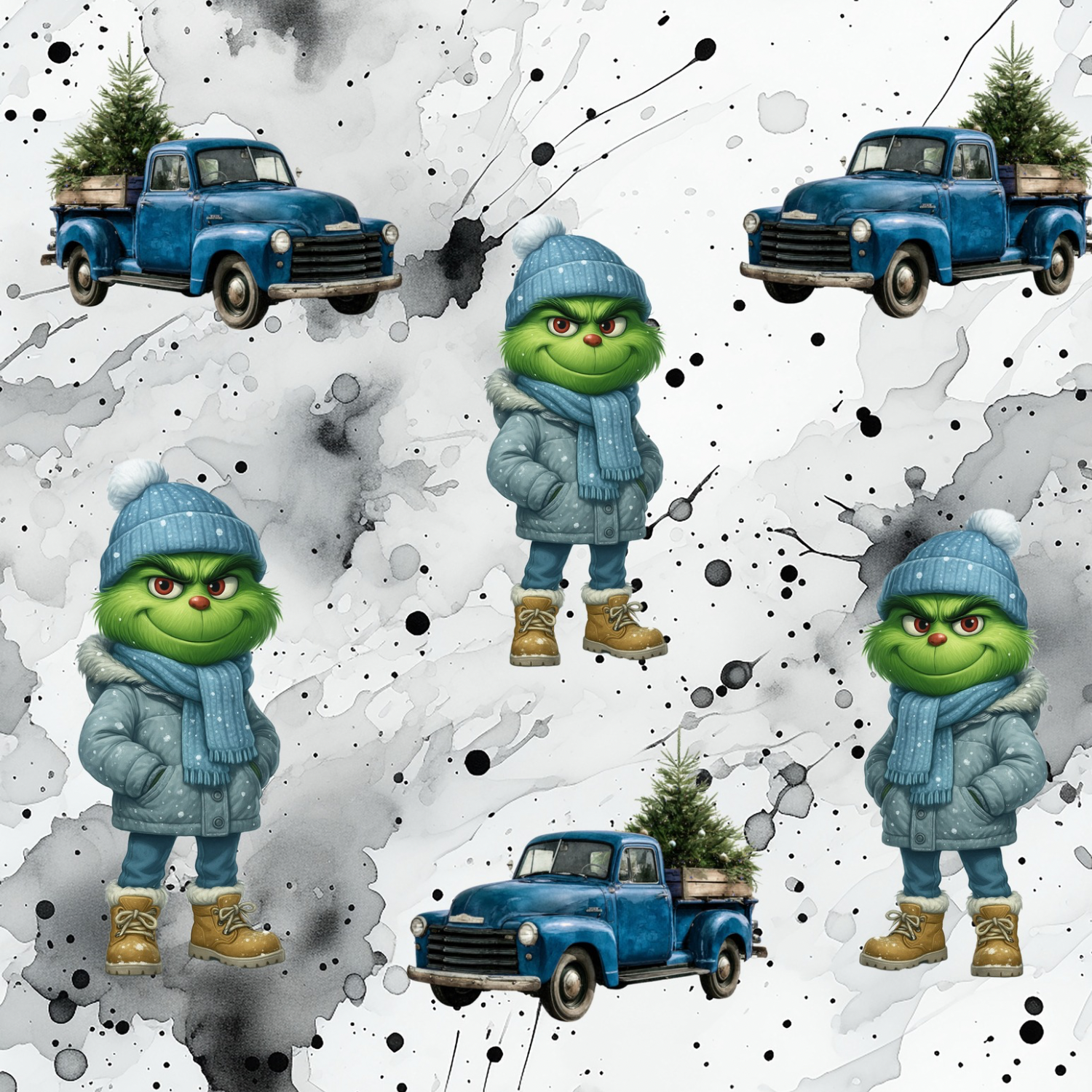 Stoff „Lorry Grinch“