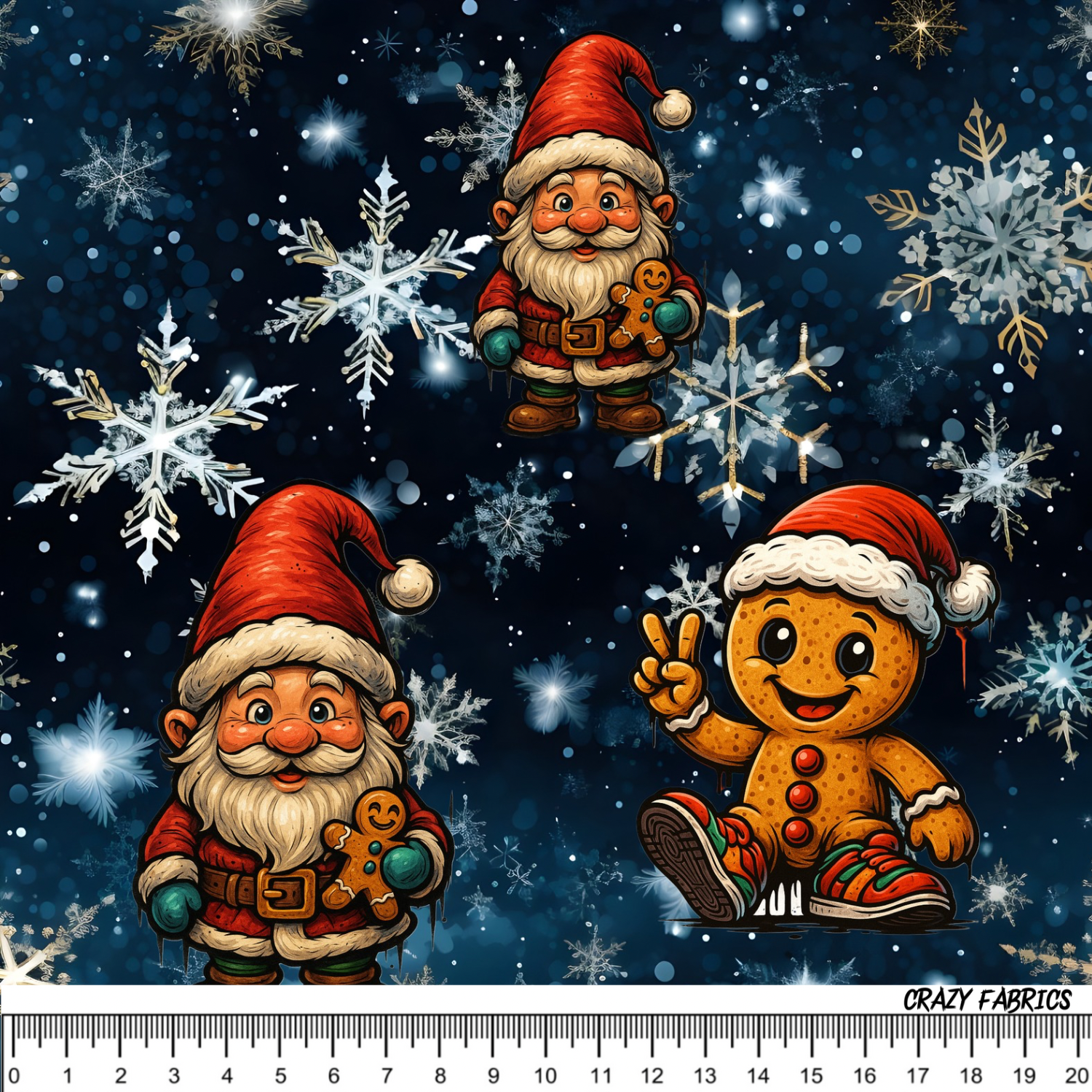 Stoff „Nicolaus und Lebkuchen“