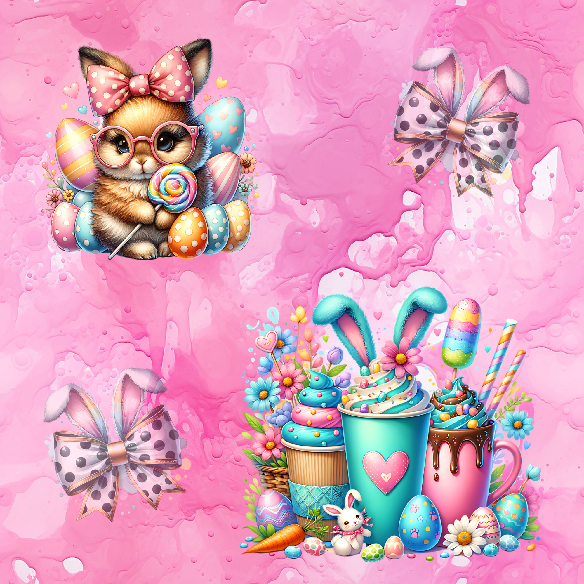 Stoff „Hasenbunt“