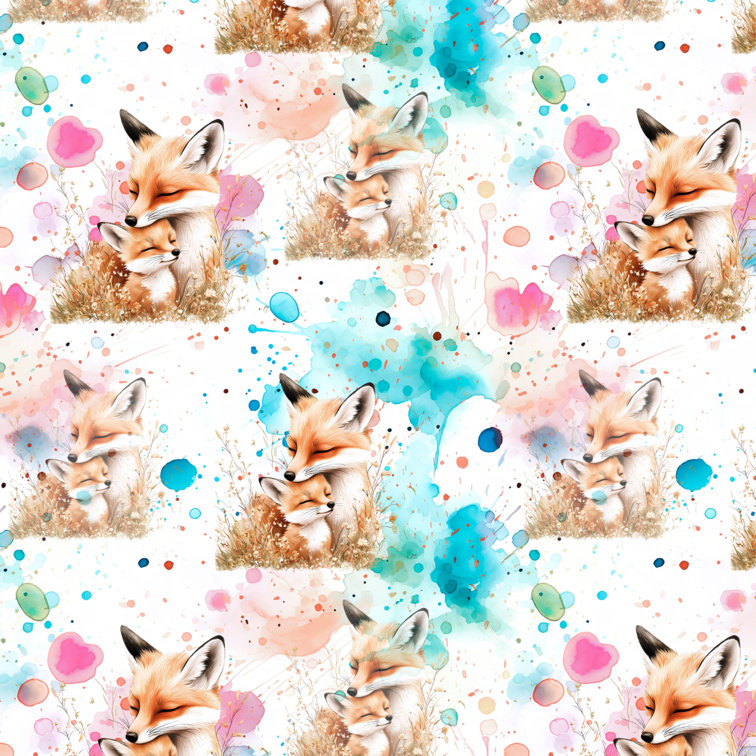 Stoff „Fuchsliebe splash"