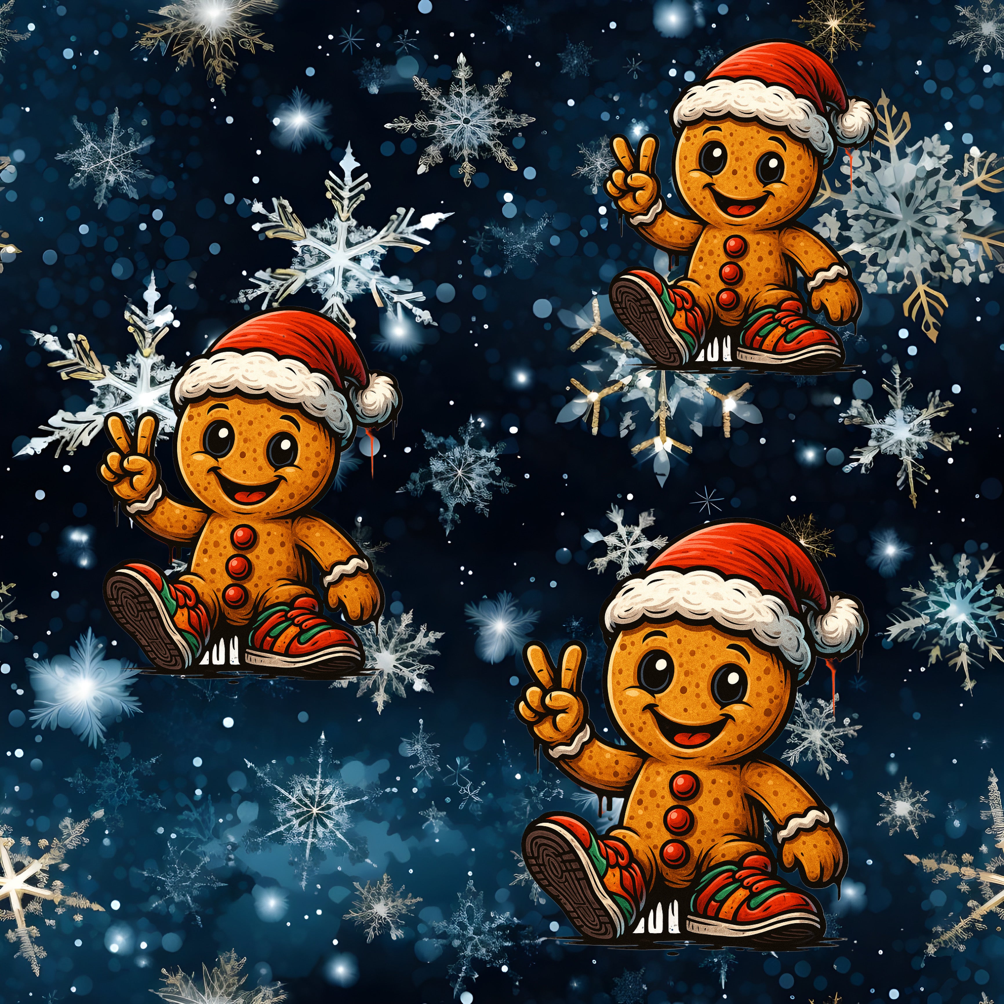 Stoff „X-Mas Lebukuchen“