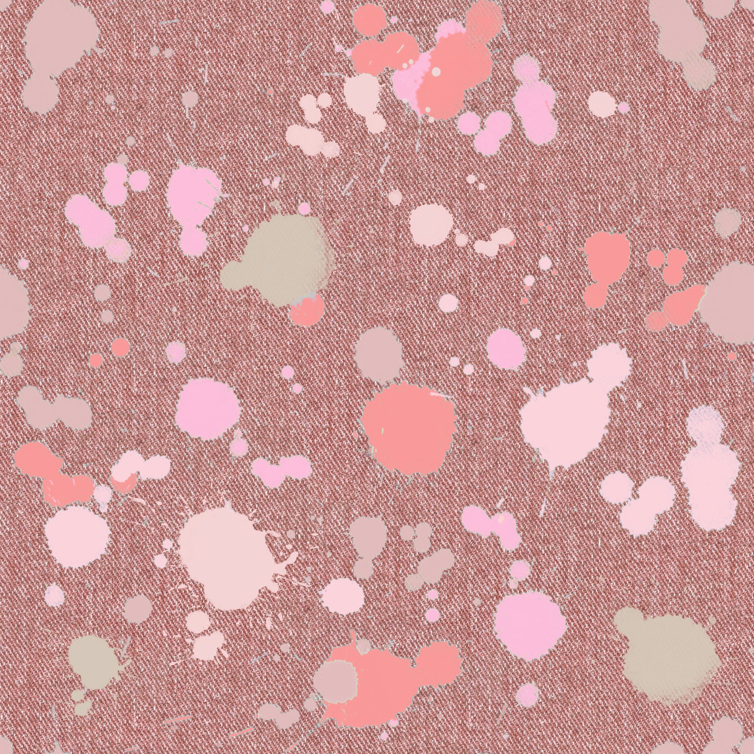 Stoff „Denum Splash rosa“