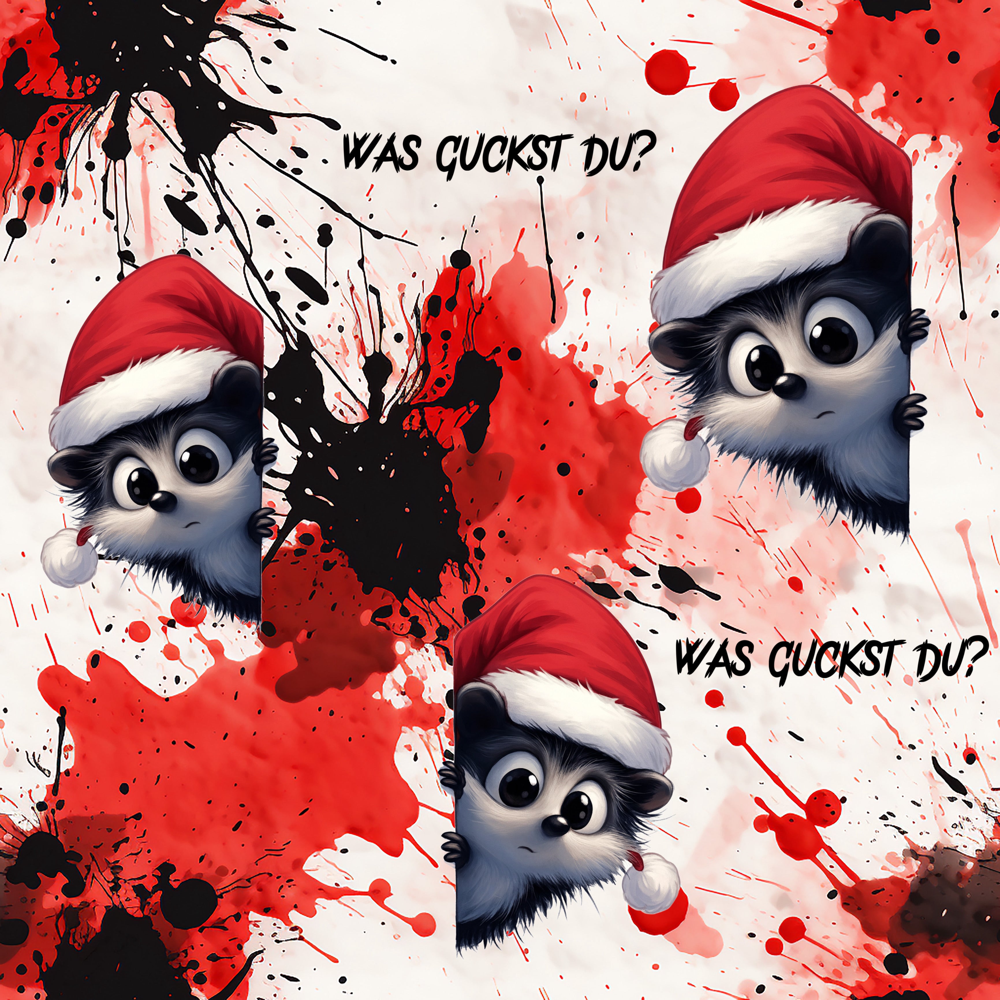 Stoff „was guckst du x-mas“