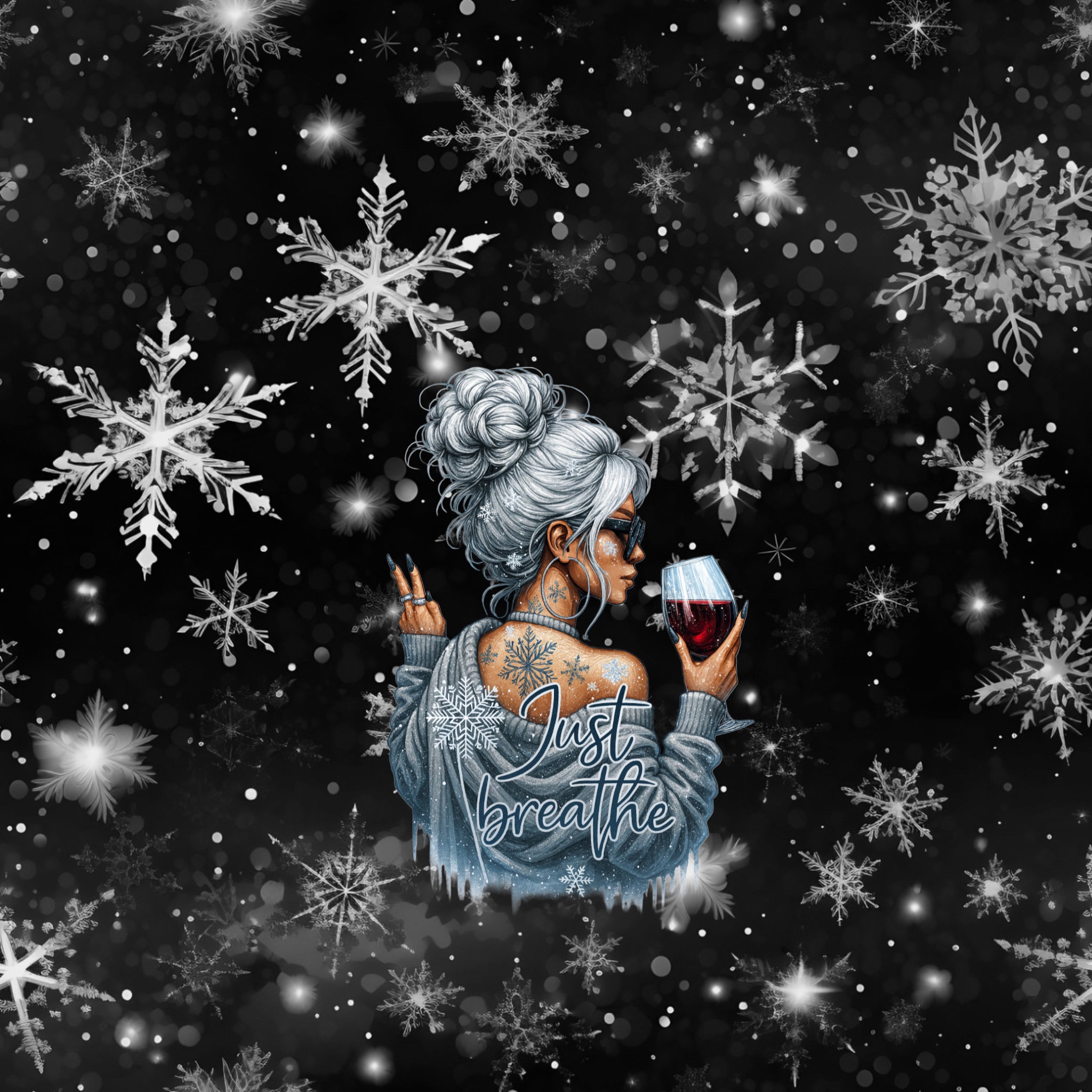 Panel „Just breather Schneeflocke“