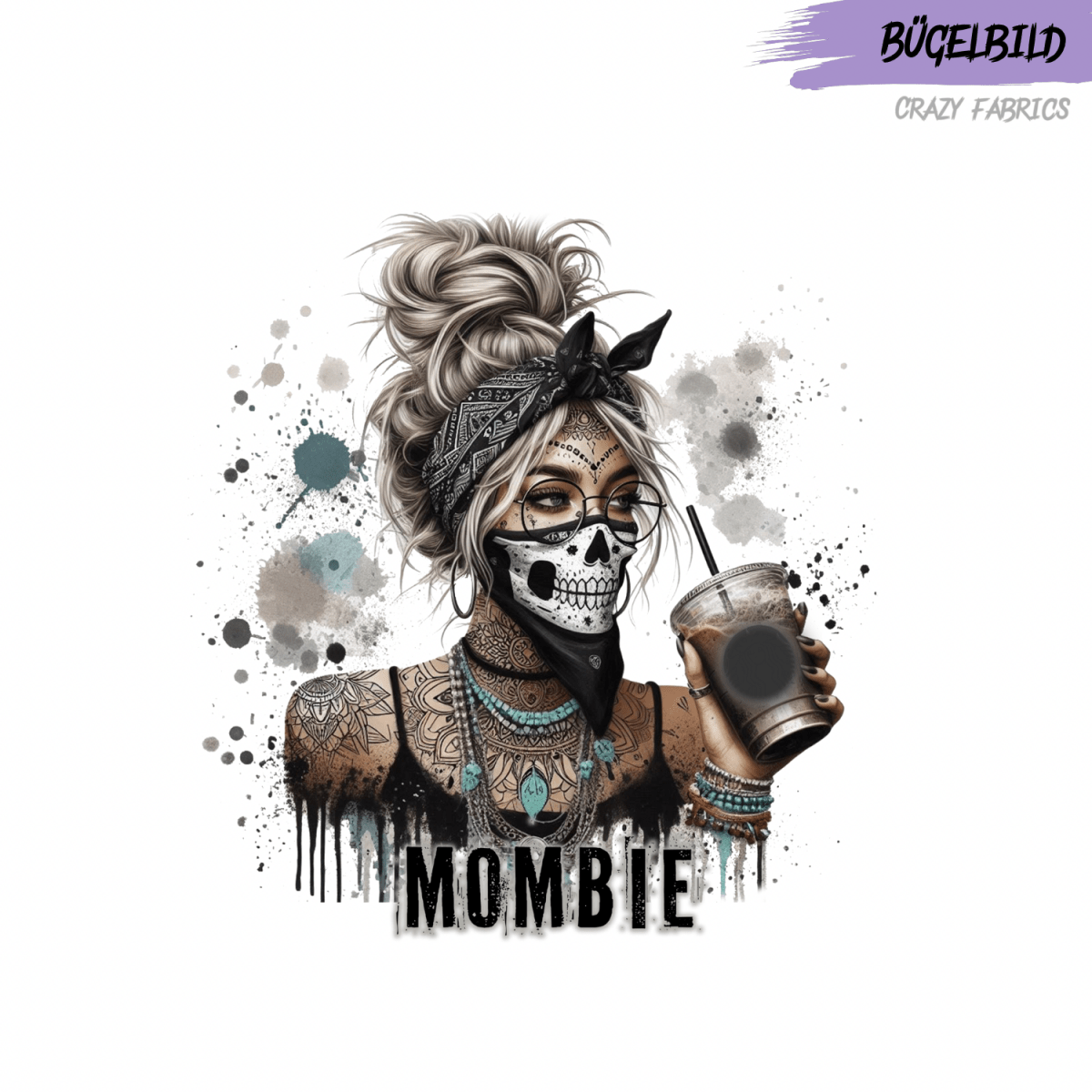 Bügelbild „Mombie“ - Crazy Fabrics