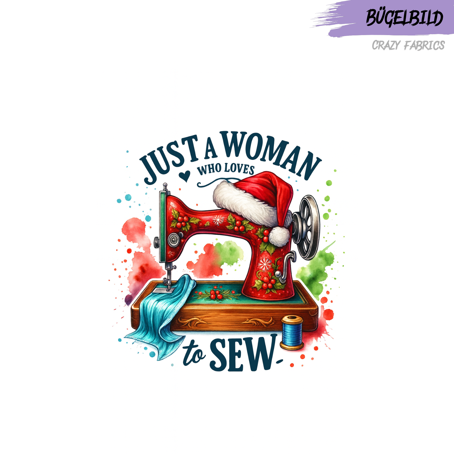 Bügelbild „Just Woman“