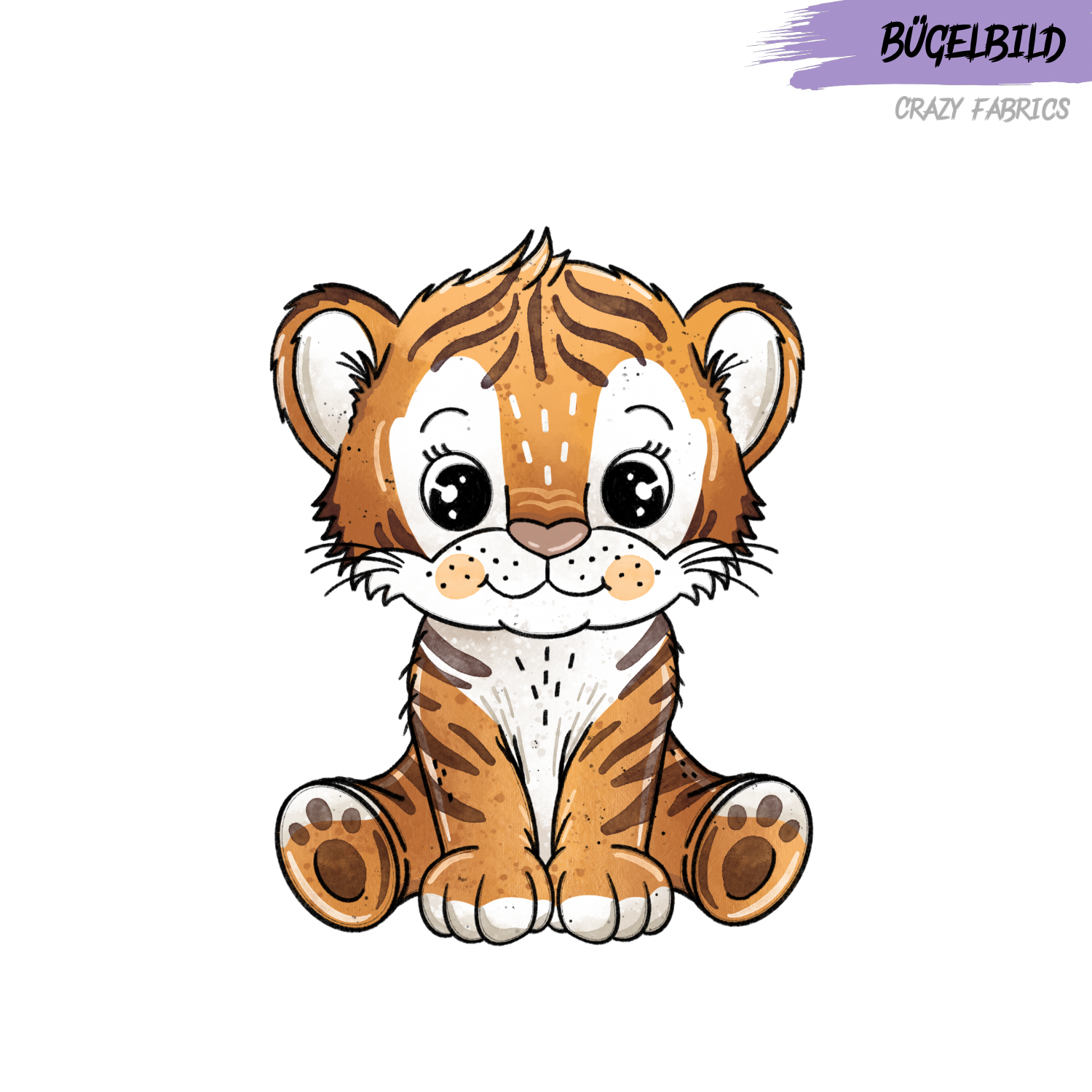 Bügelbild „Tigerchen“